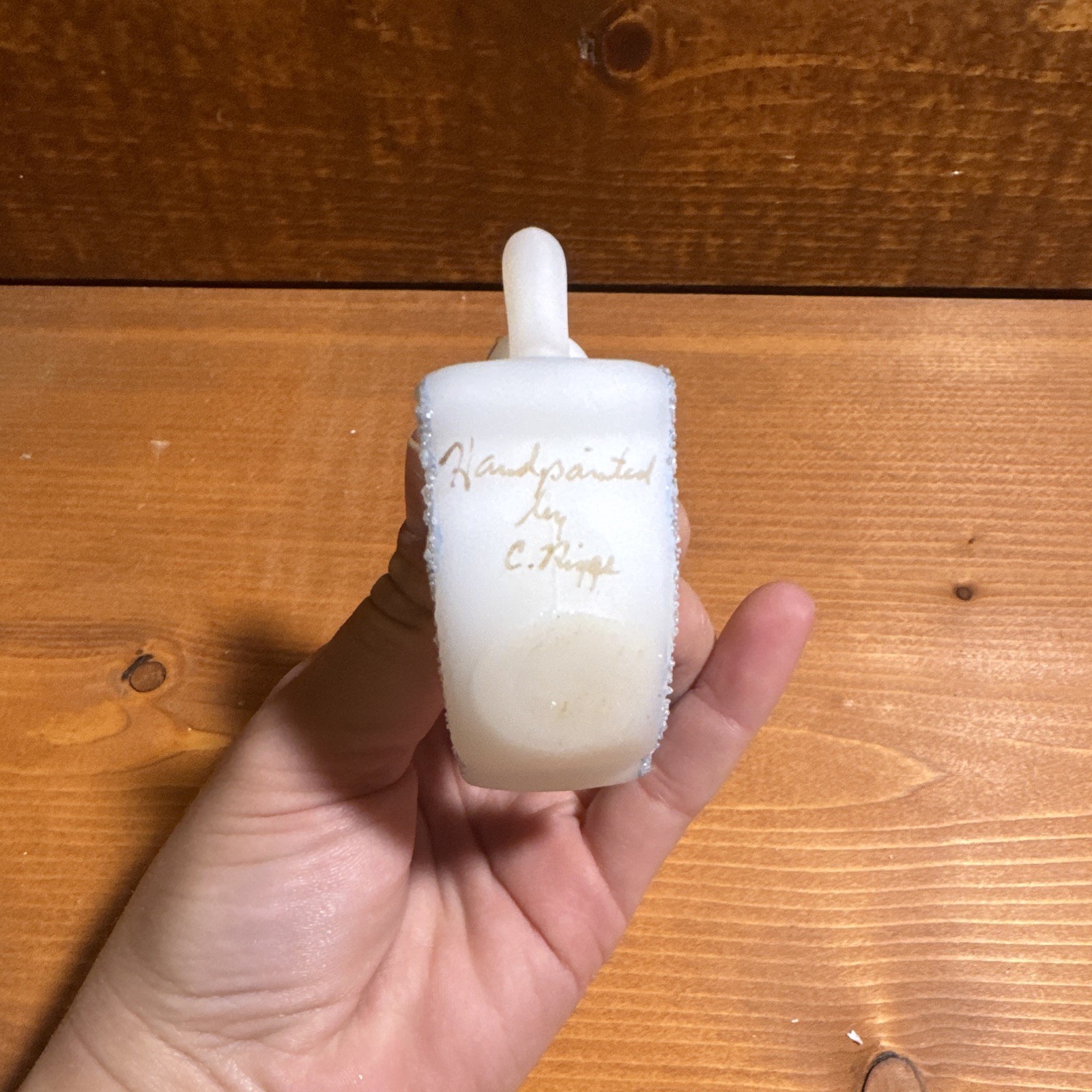 Fenton Fine Porcelain Hand Painted Signed Rocking Horse Figurine 3in 1986