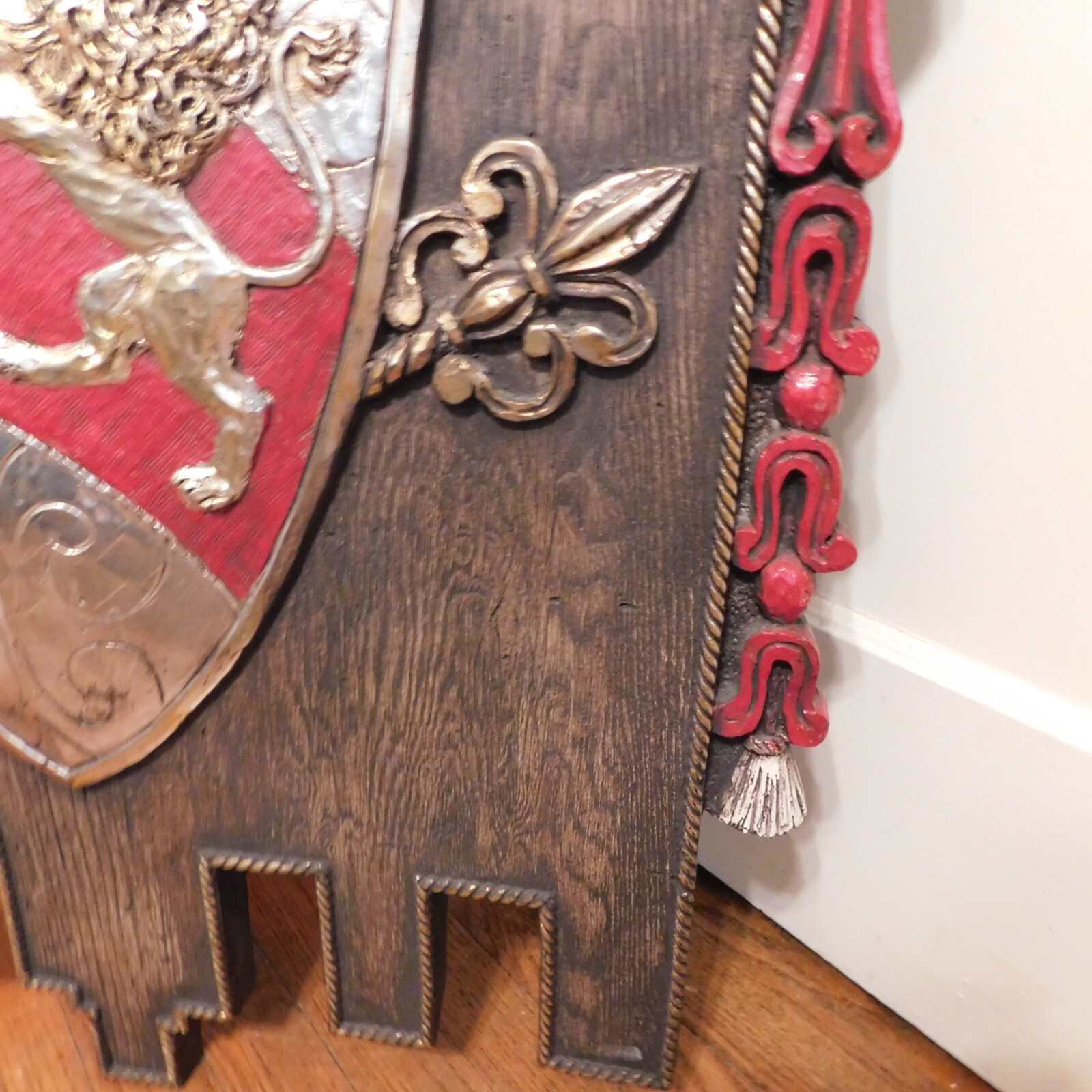 VTG Finess Creations Fiberglass Knight Shield Wall Plaque MCM J Espada Style