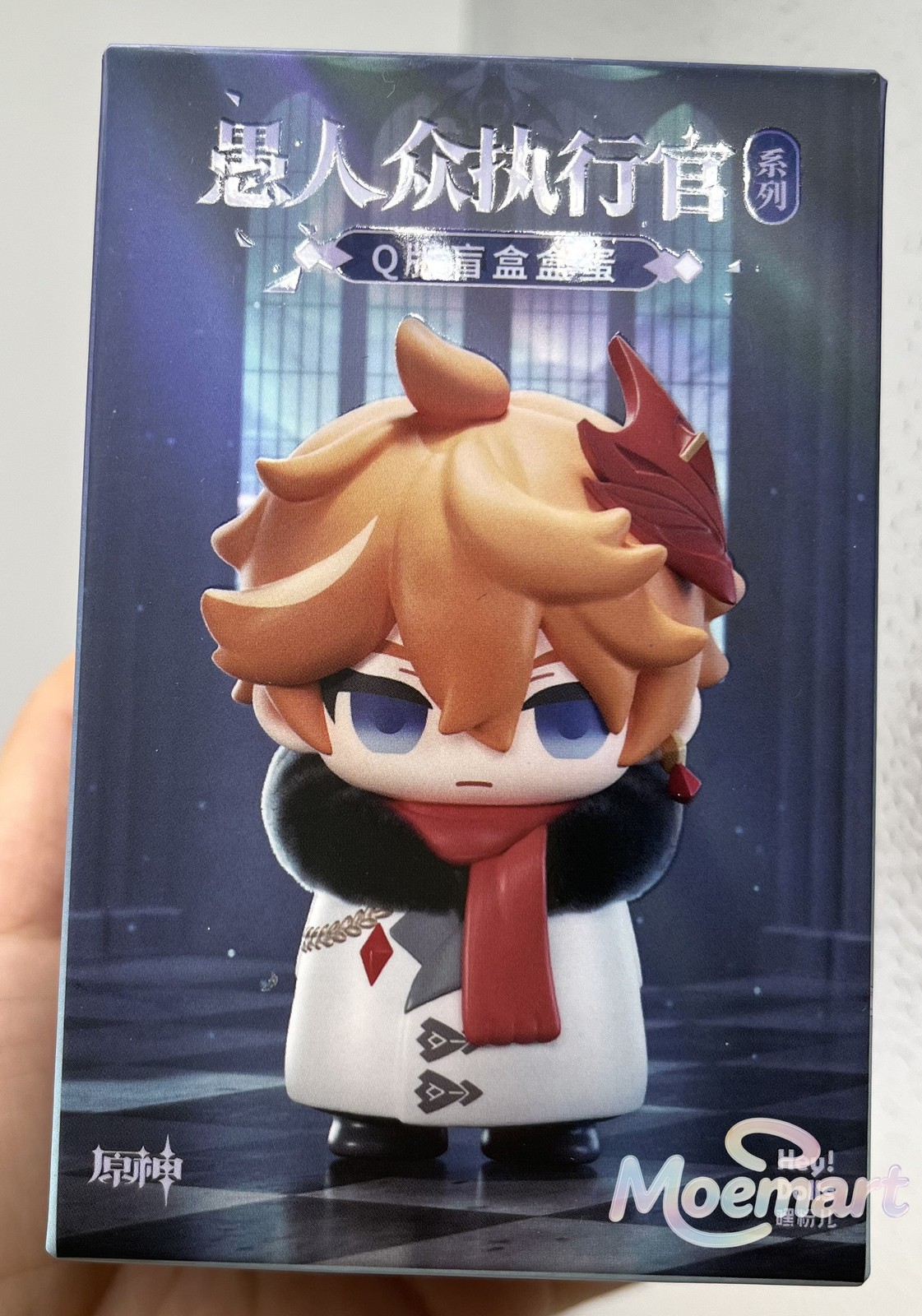 Official Genshin Impact Fatui II Capitano Figure Acrylic Stand Badge Card Set