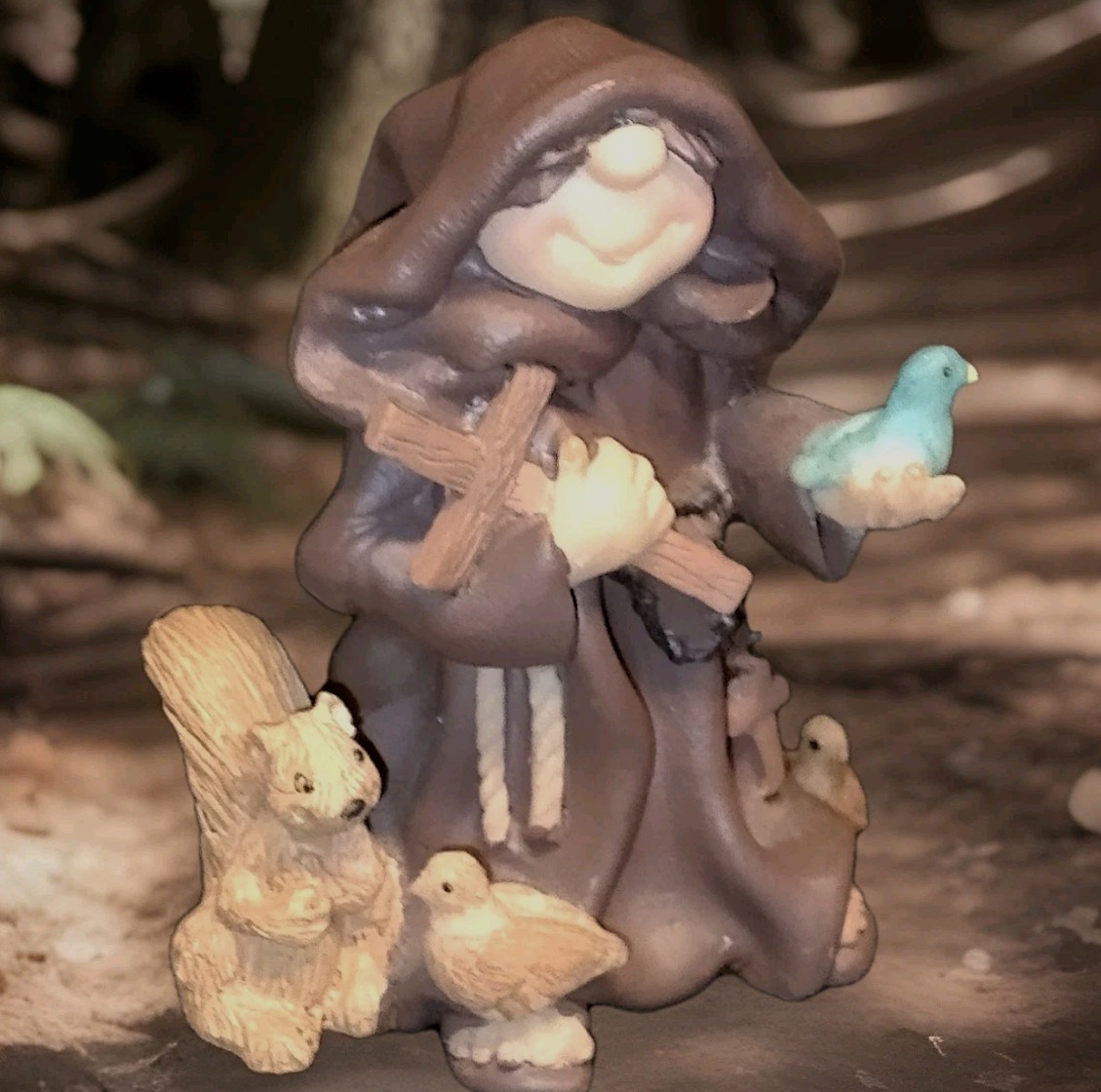 Friar Folk 2007 Monk Animals Figurine Maureen Carlson The Lord God Made Them All