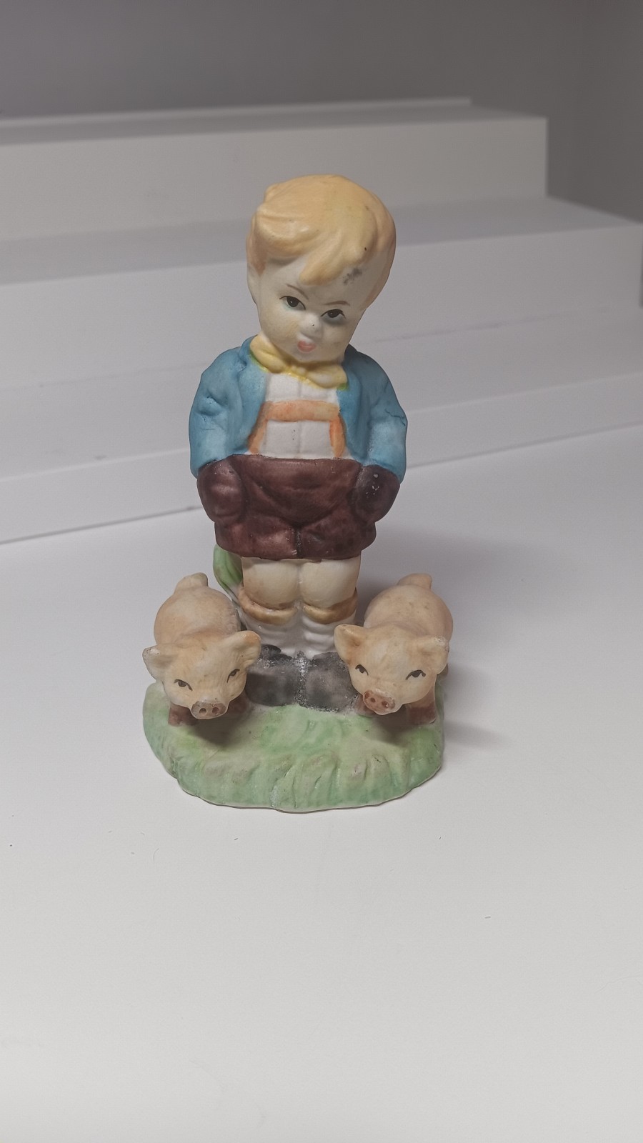 Lot of 7 Vintage Figurines Some Handpainted Porcelain Various Sizes See Pics