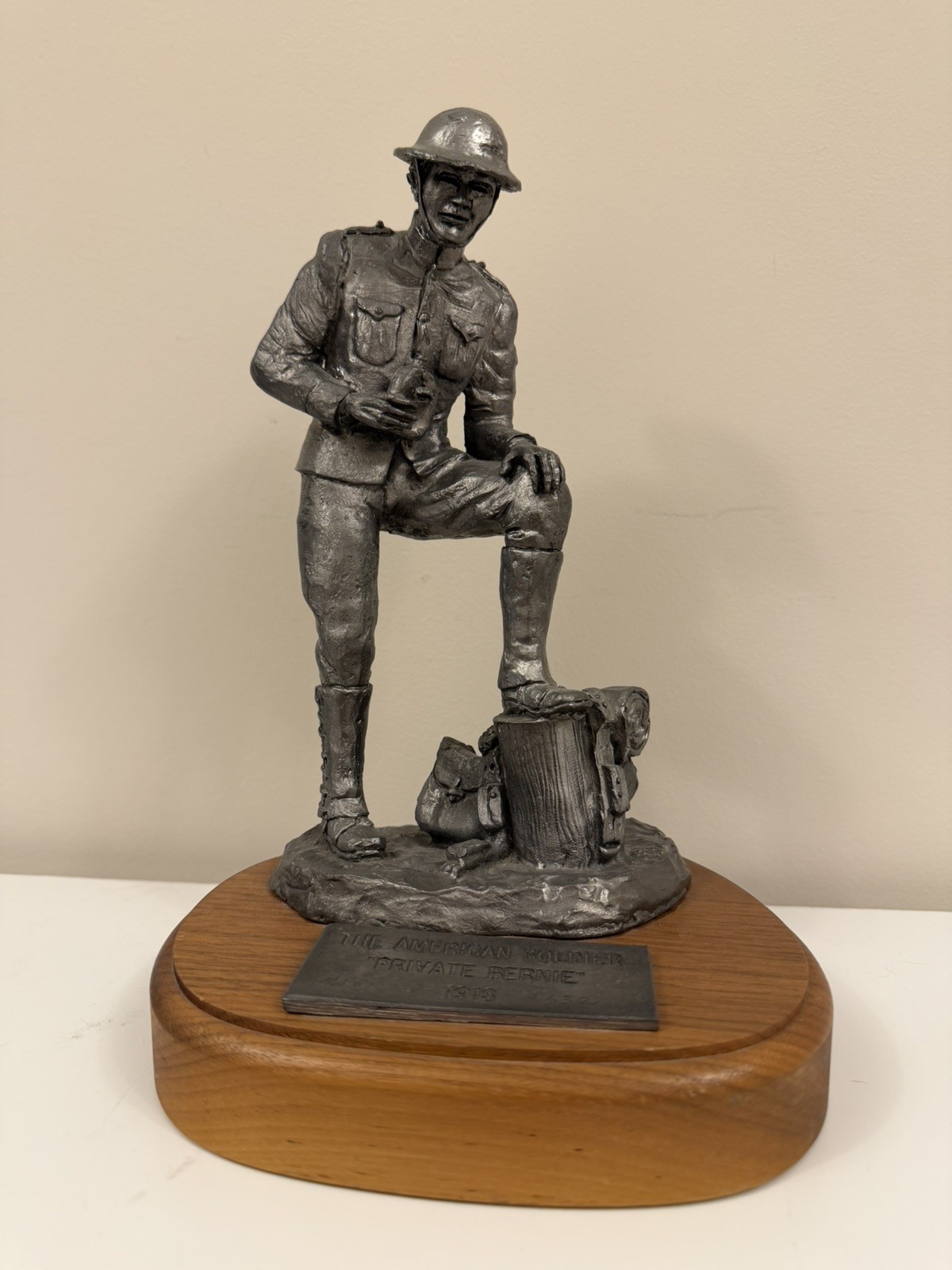 Michael Ricker “Private Bernie” Pewter statue sculpture#632