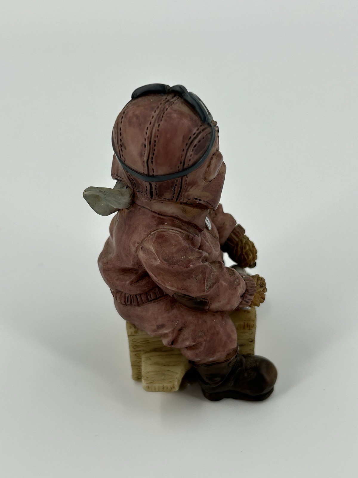 Yesteryear Bears Collection Pilot Figurine Sitting on Box Daniel Lineger