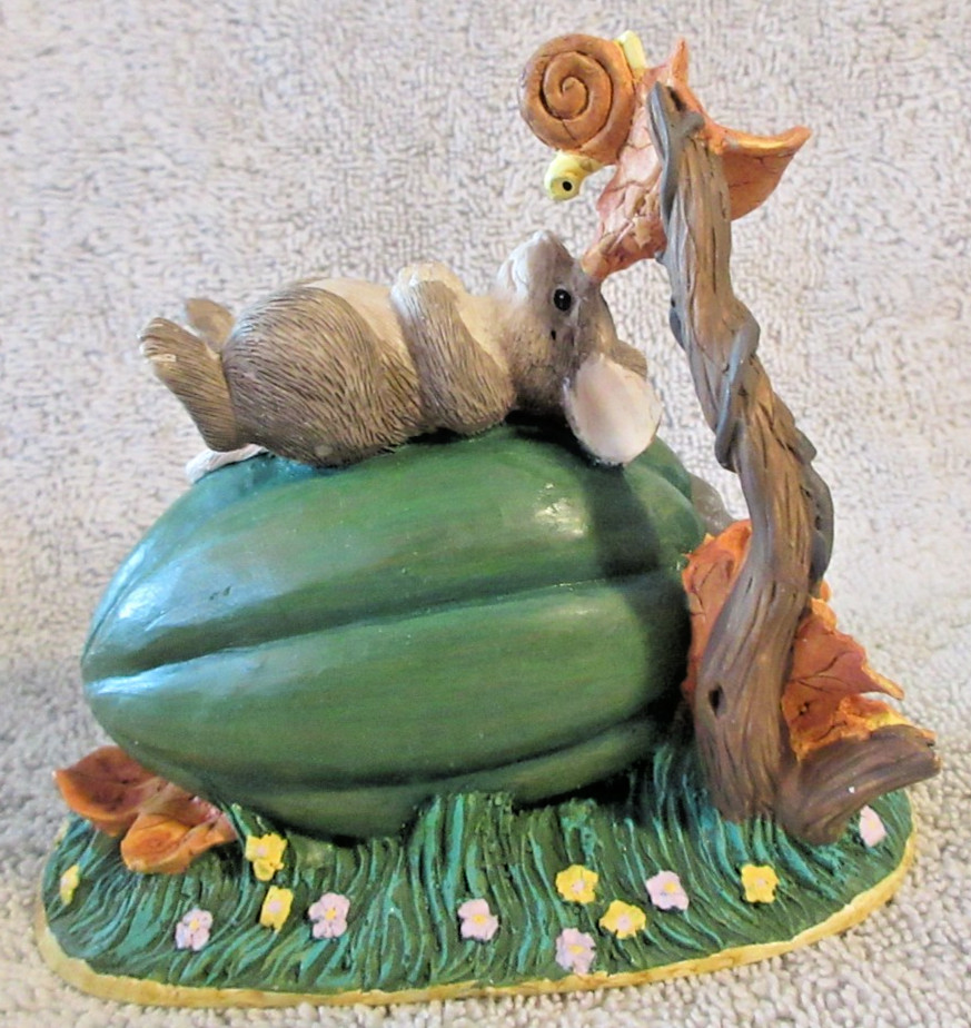 Fitz & Floyd Dean Griff Charming Tails Garden Naptime Figurine NIB Free Shipping