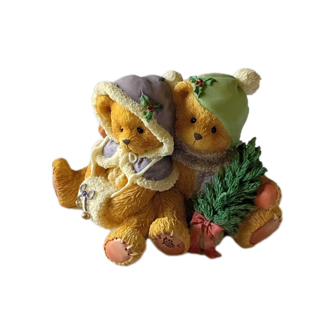Cherished Teddies Cheryl & Carl “Wishing You A Cozy Christmas” 141216 1996