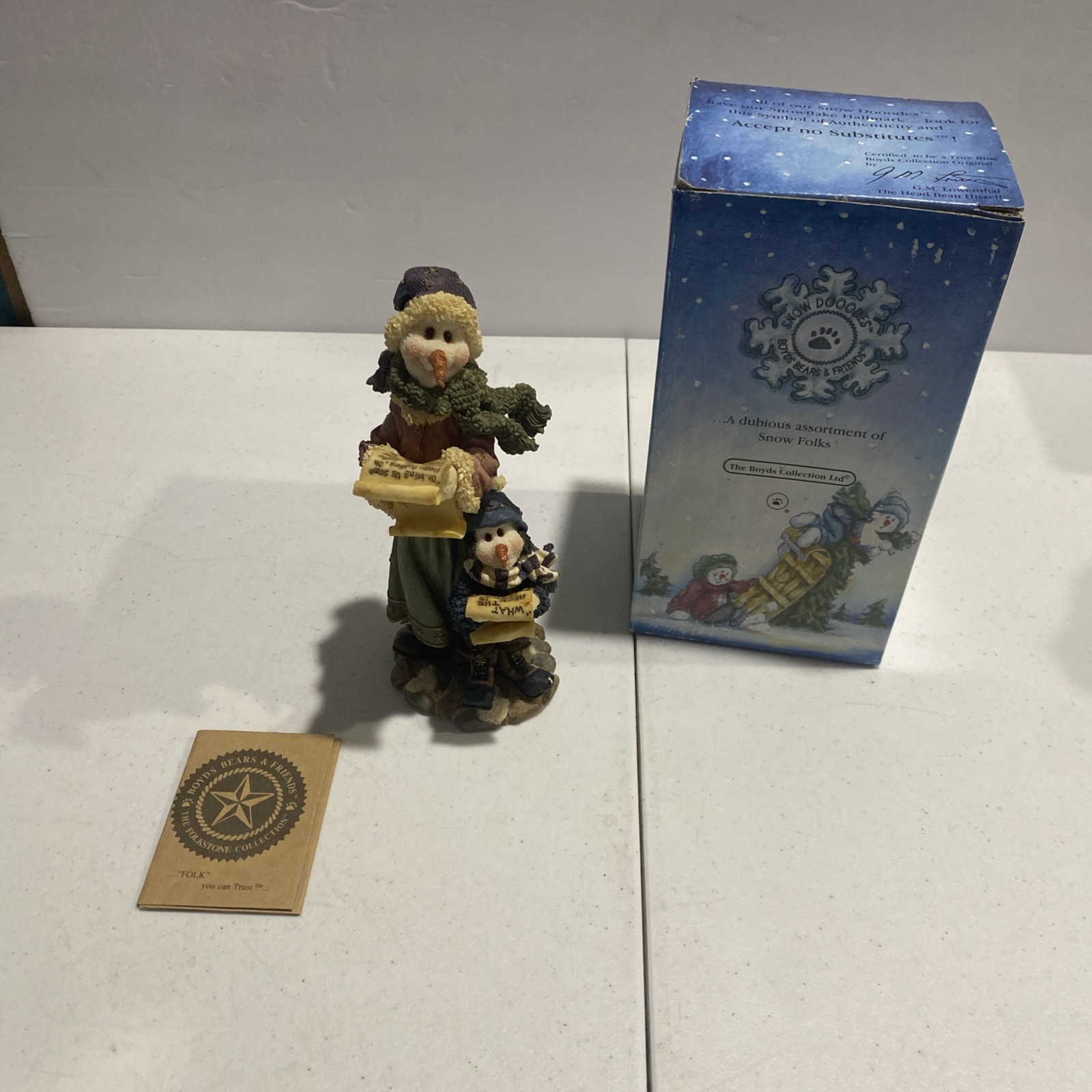 Snow Dooodes 2001 BOYDS #36517 Mrs G Clef Halfnote…Two Part Harmony