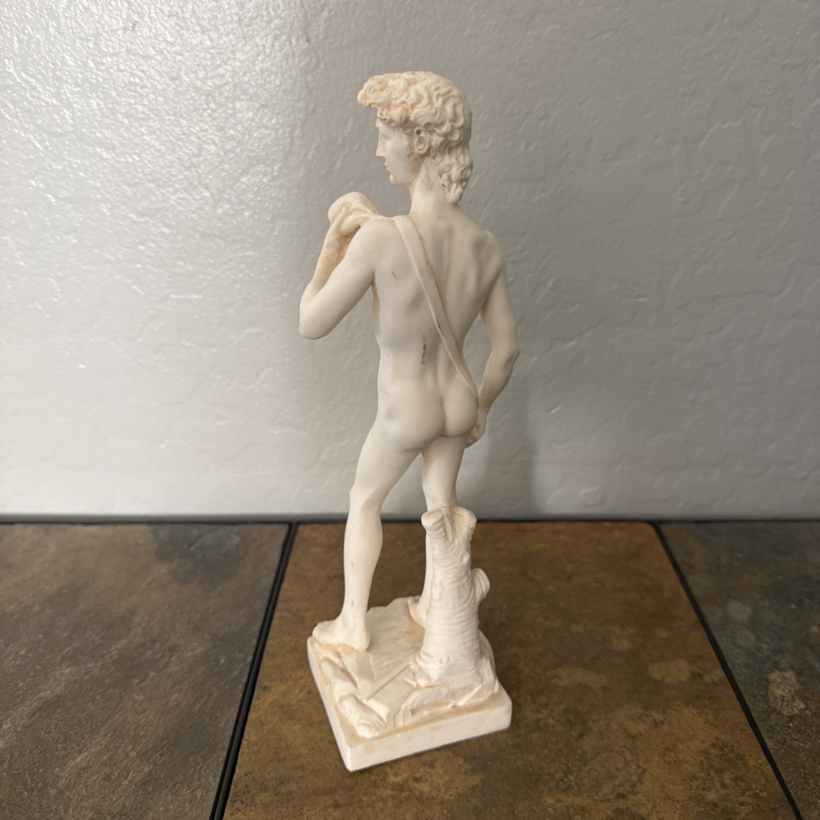 A. Santini Sculptor David By Michaelangelo Made In Italy Classic Figure 9.5”