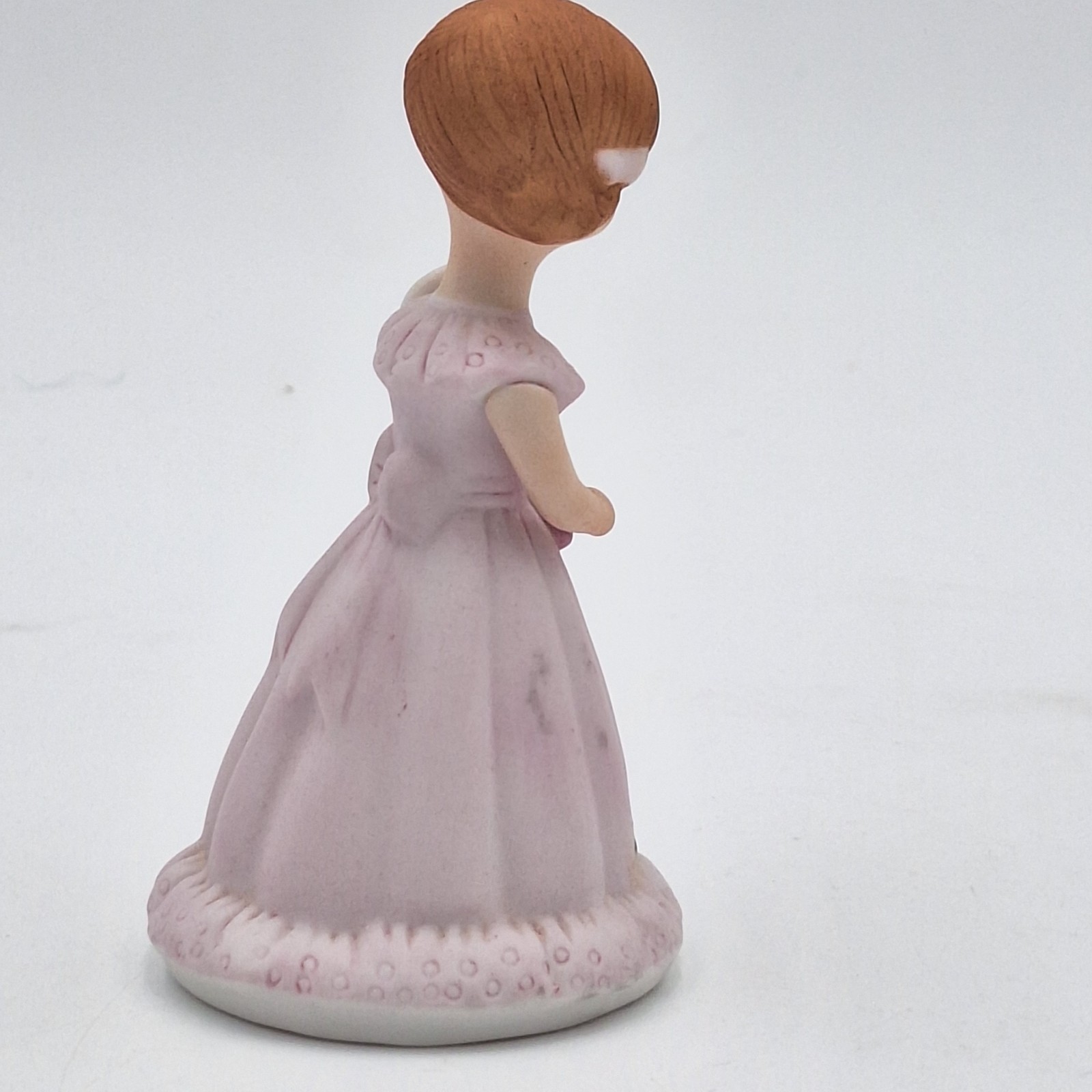Vintage Enesco Growing Up Girls Age 5 Birthday Figurine 1982 Brunette