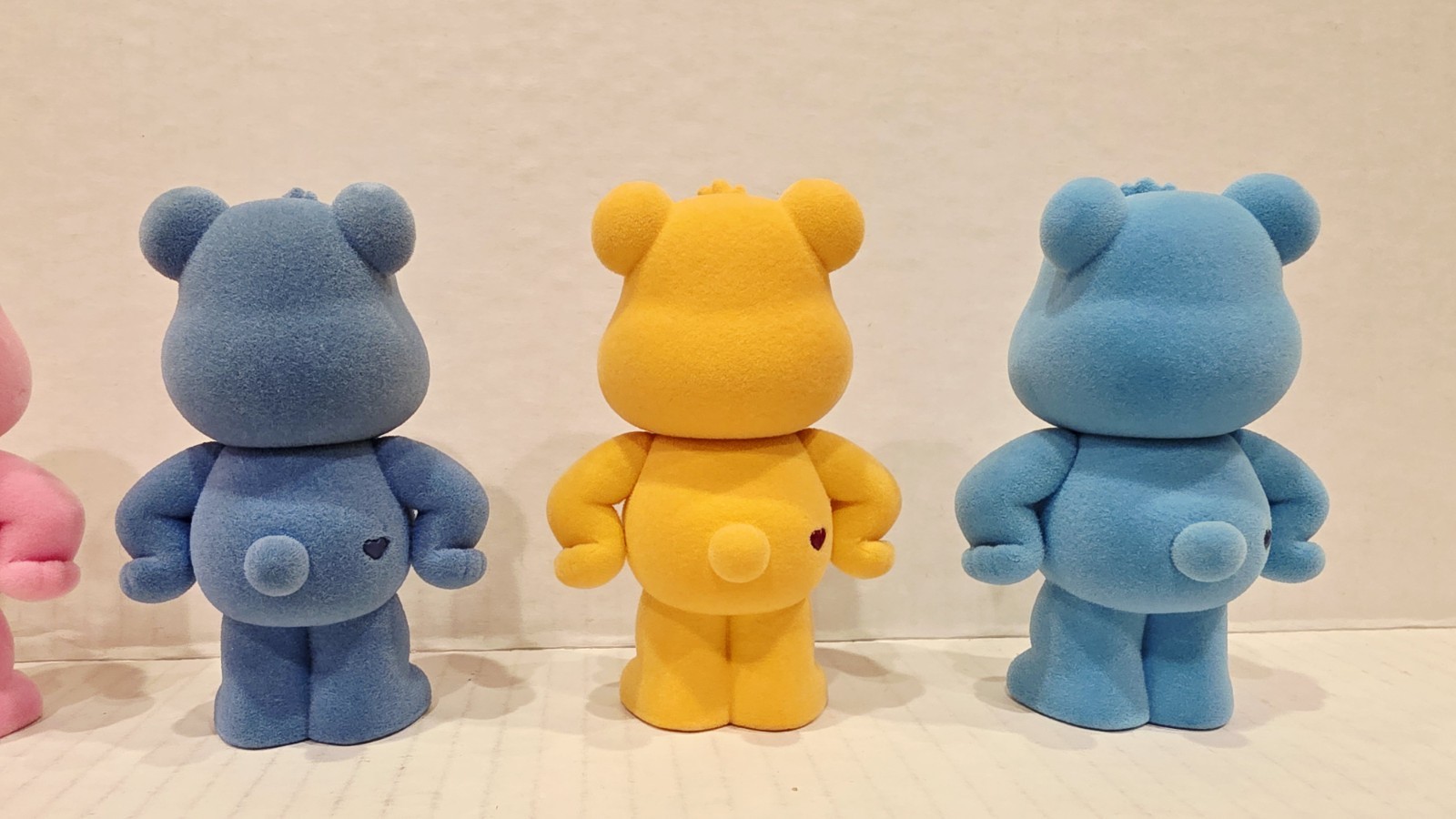 🐻 URDU Care Bears Standing Figure Blind box Series 1 Set of 7 RARE Flocked NICE