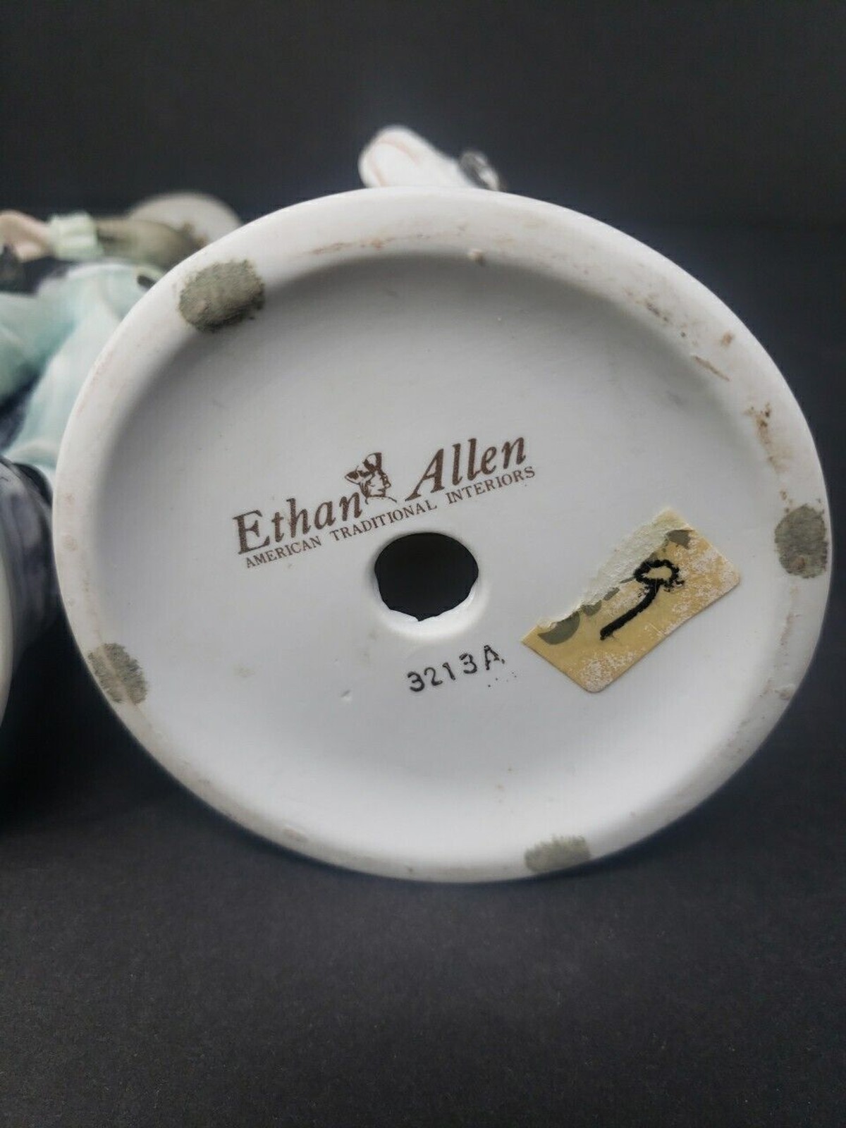 Andrea by Sadek Boy & Girl Dog Bisque Porcelain Figurines Ethan Allen 3213A VTG