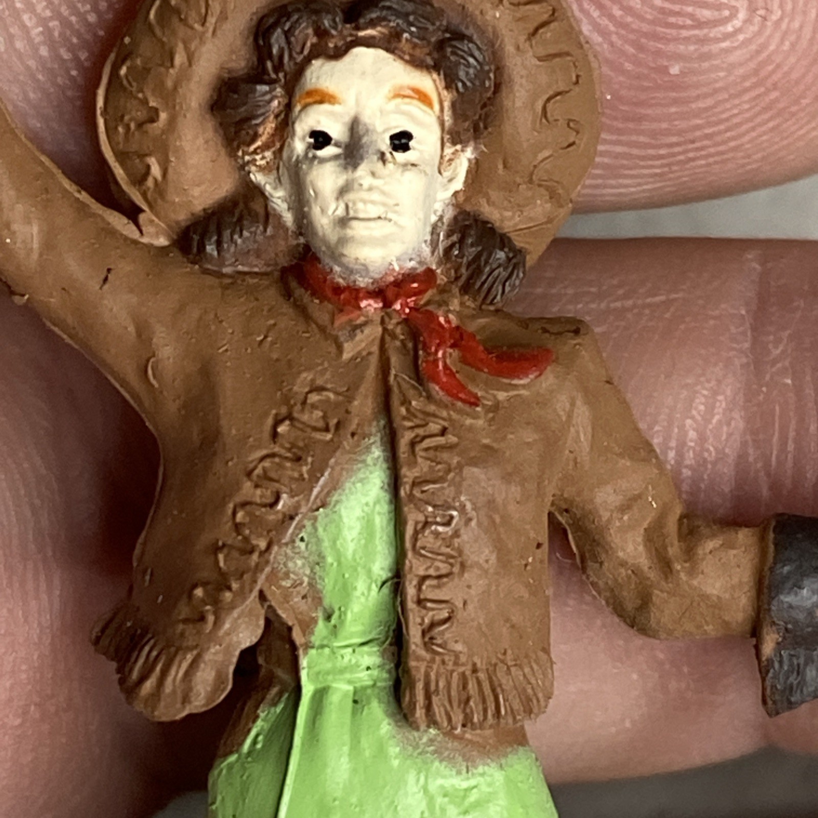 Th 2.5″ Annie Oakley & Cowboy Lasso Figure Plastic Western Safari Ltd Cake Top