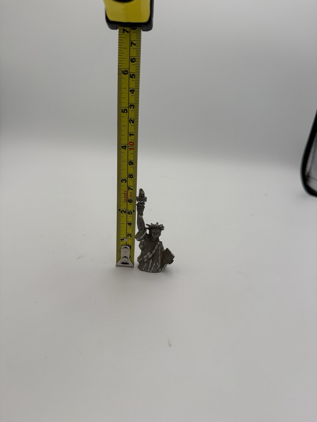 Art Figurine Pewter Lady Statue of Liberty New York Harbor 2.75” Americana