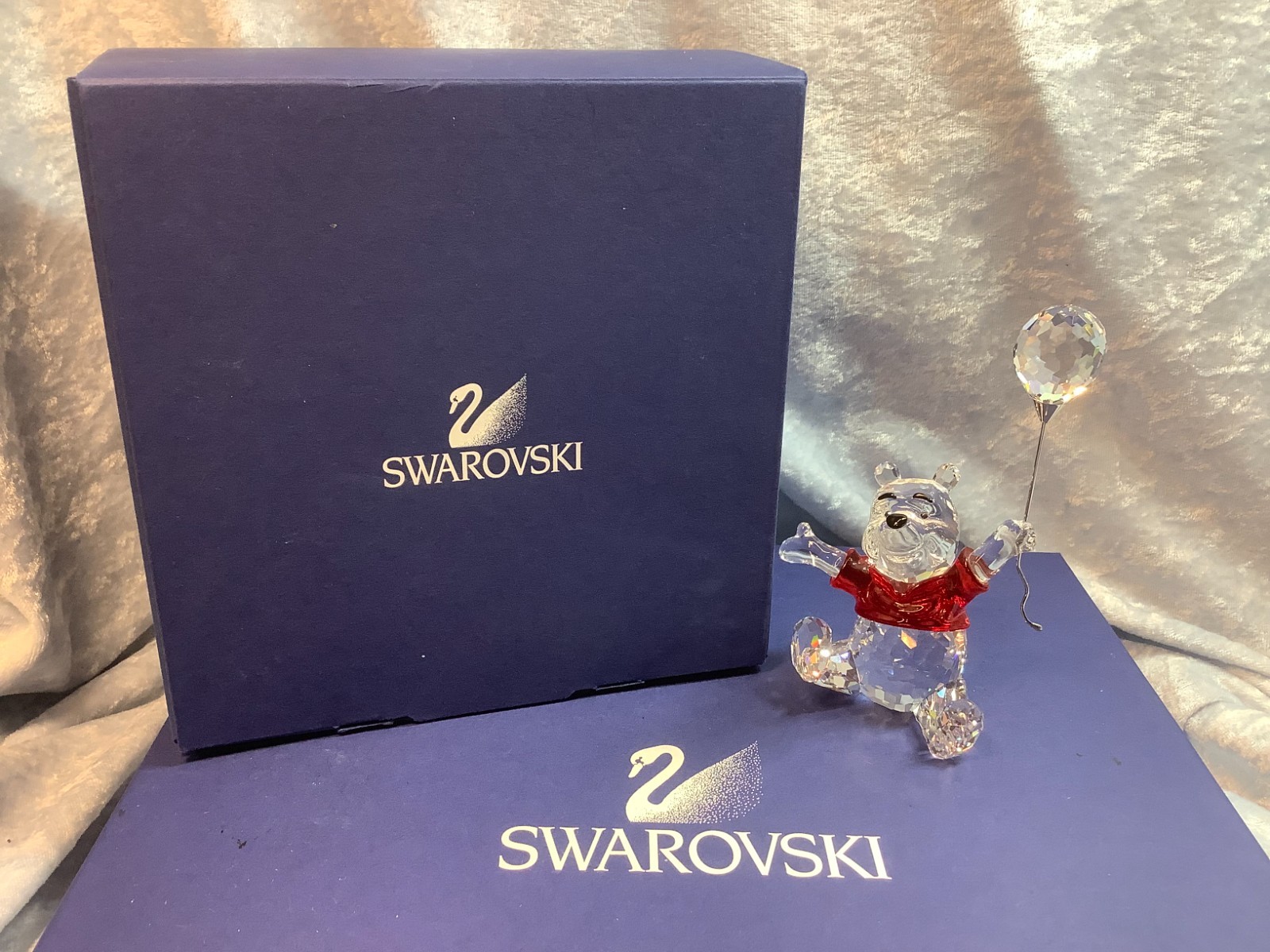 Swarovski Disney Set: Winnie the Pooh, Eeyore, Piglet, Tigger, & Plaque. MIB+COA