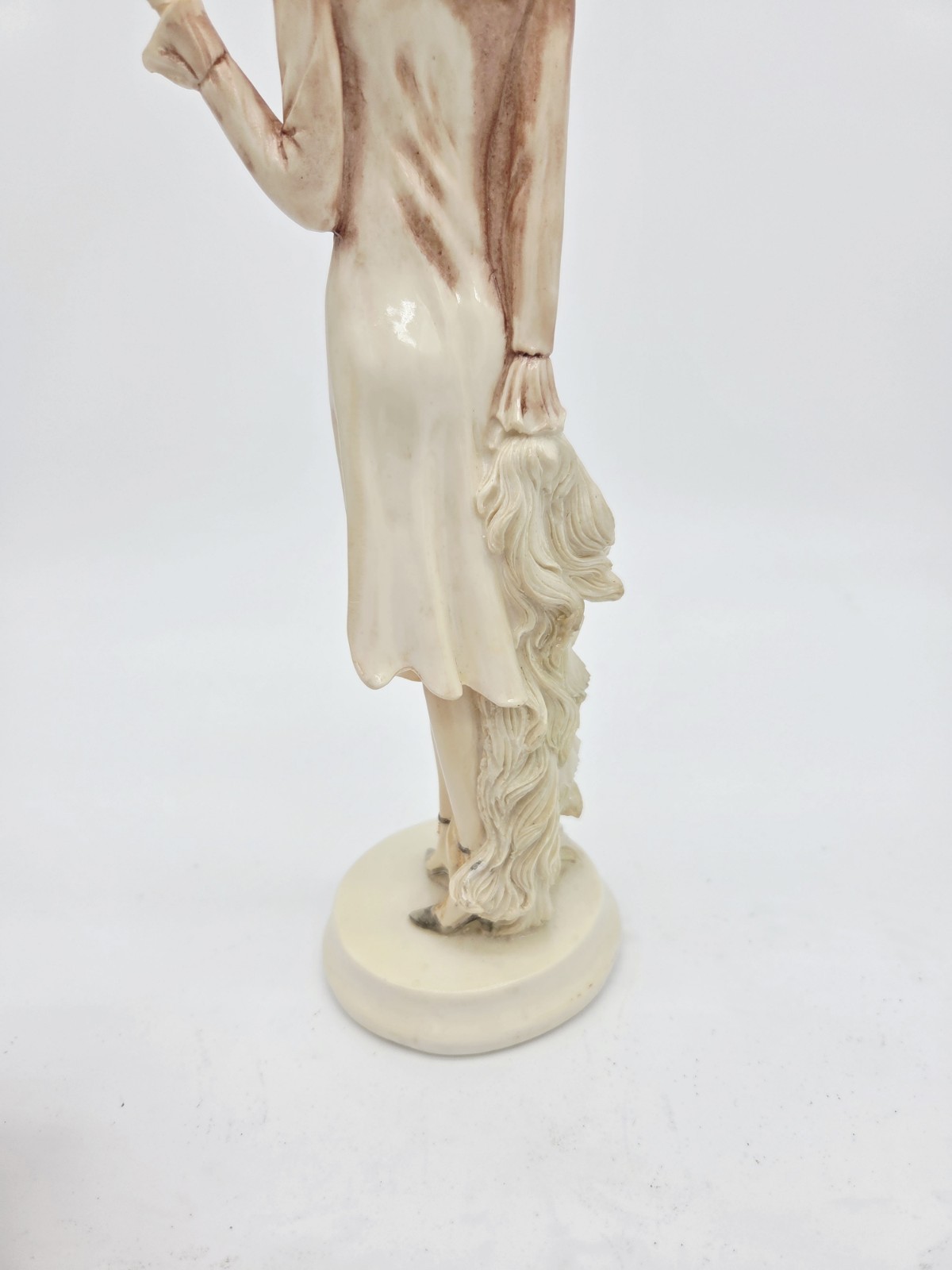 Seymour Mann Art Deco 1920’s Flapper Elegant Lady Woman Fan Resin Figurine 11.5″