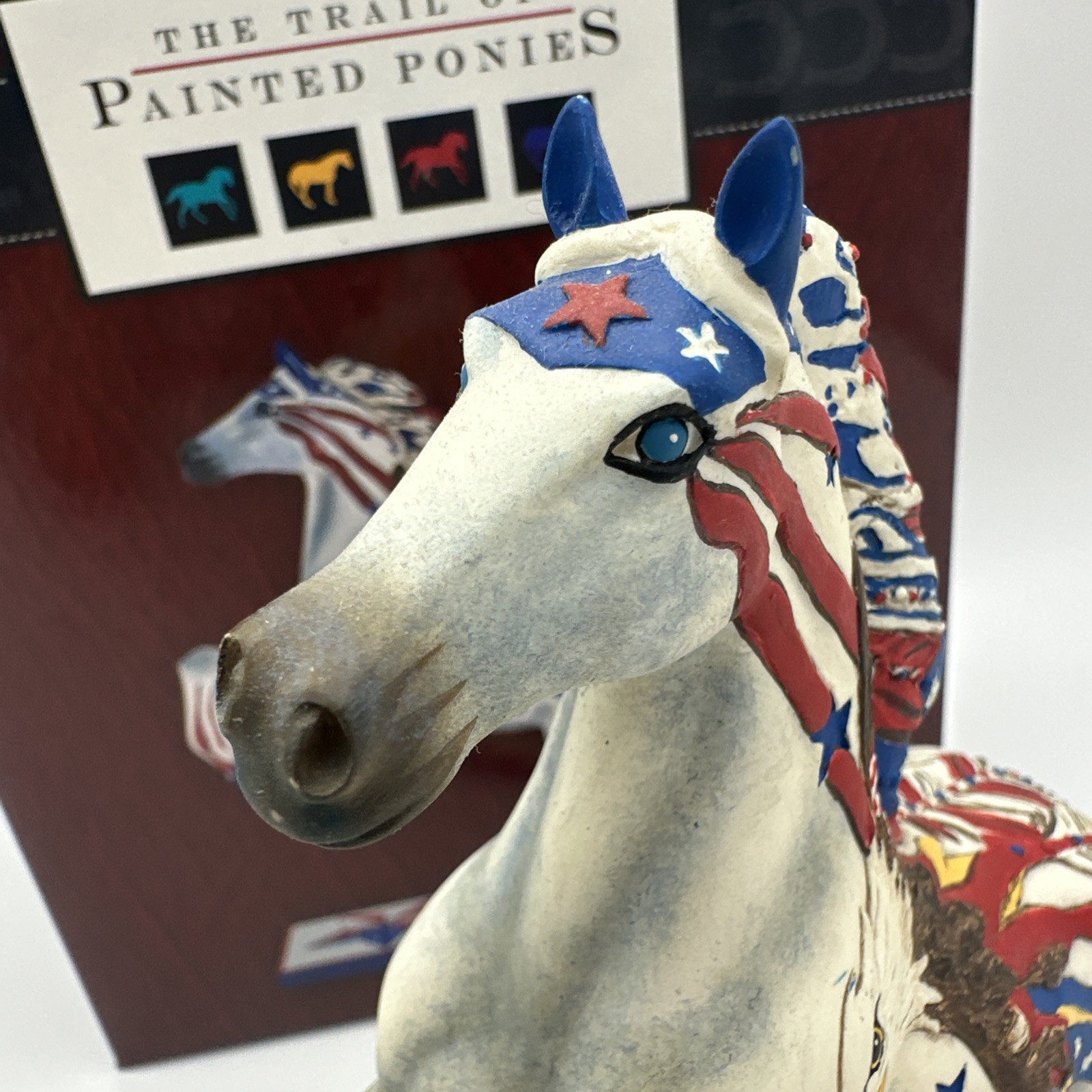 Trail of Painted Ponies “Spirit of Freedom” Lynn Bean Patriotic Horse RETIRED