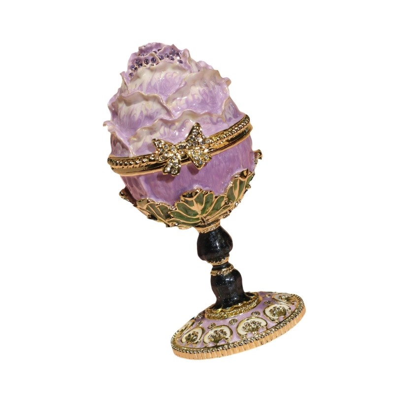 Artistic Resurrection Eggs Shaped Alloy Storage Container For Decoration