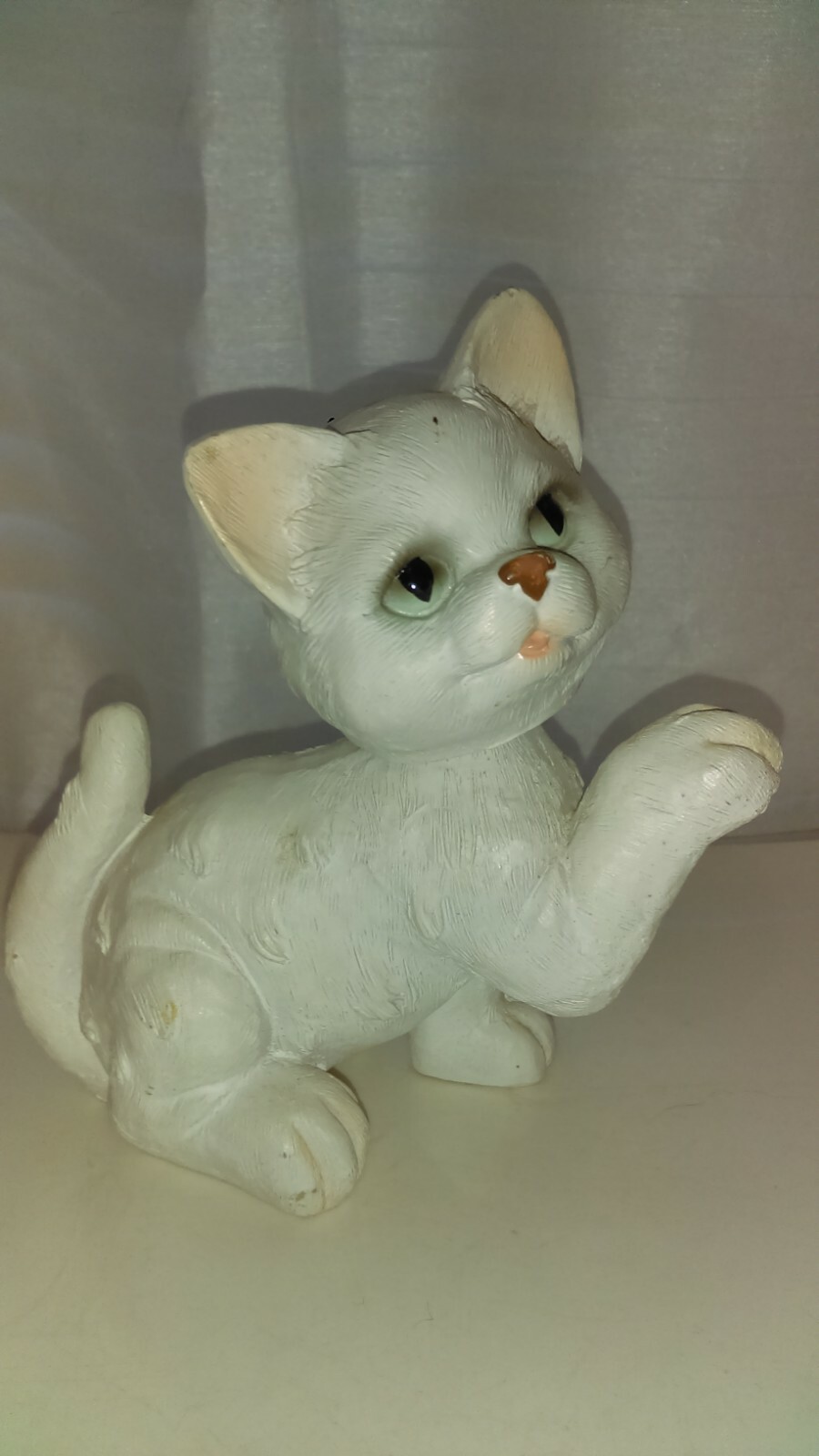 Bobble Head Resin Cat Figurine, 5″ Tall. 5-1/2″ Wide, 3″ Long
