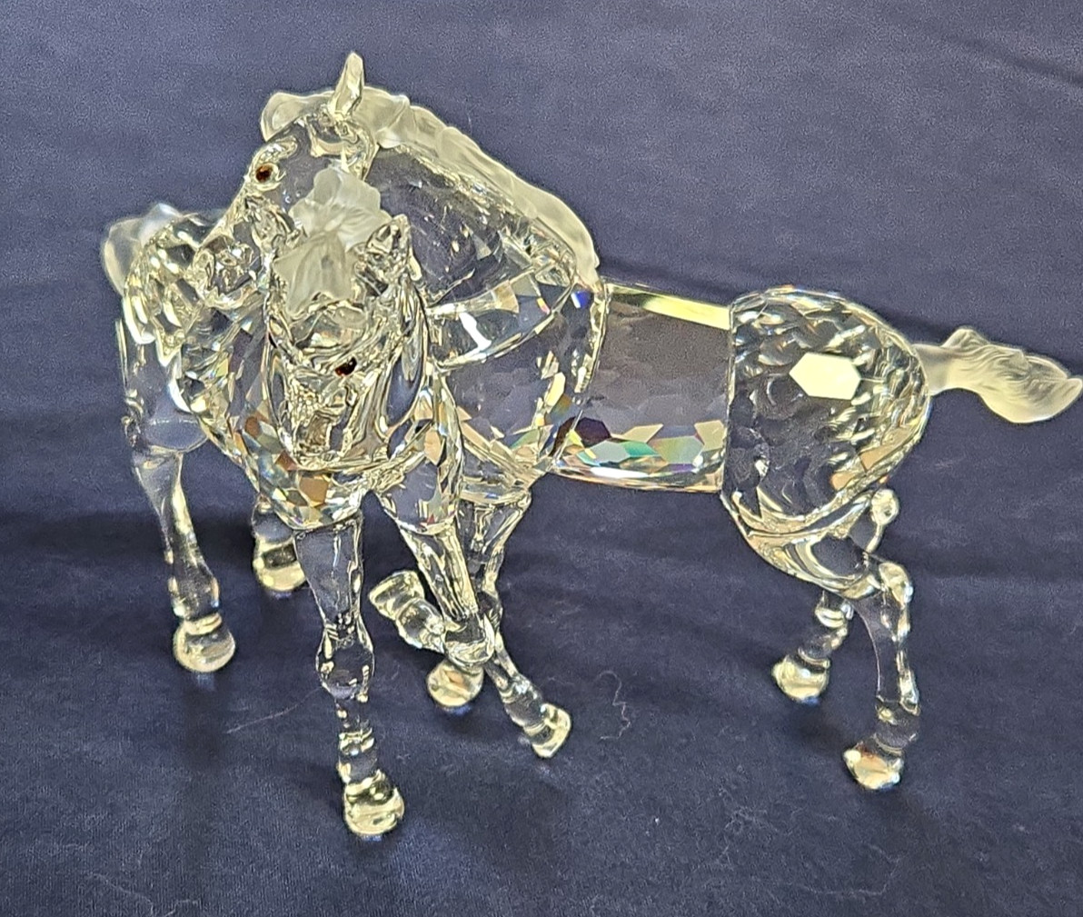 Swarovski Crystal Playing Foals #627637 Figurine Clear New in Box