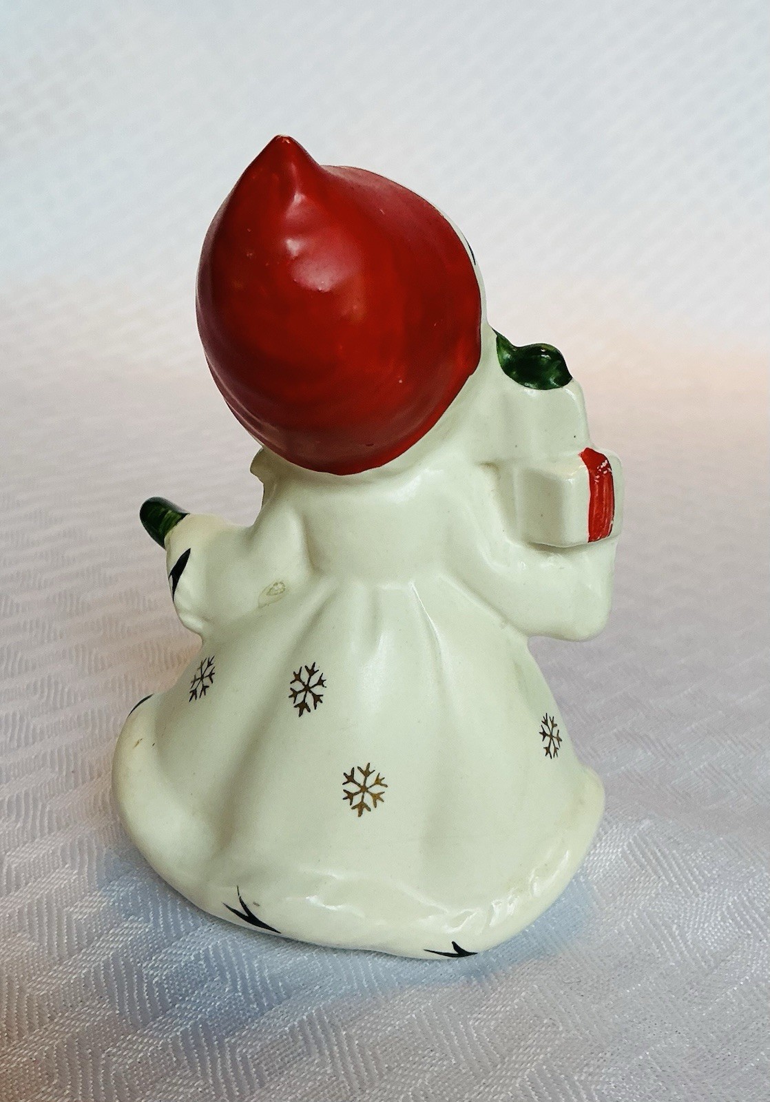 Vintage Napcoware Japan X-8387 Christmas Girl w/ Presents 3.75″ Figurine