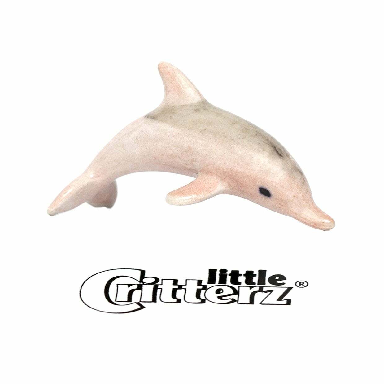 Little-Critterz Pink River Dolphin”Amazon” – miniature porcelain figurine