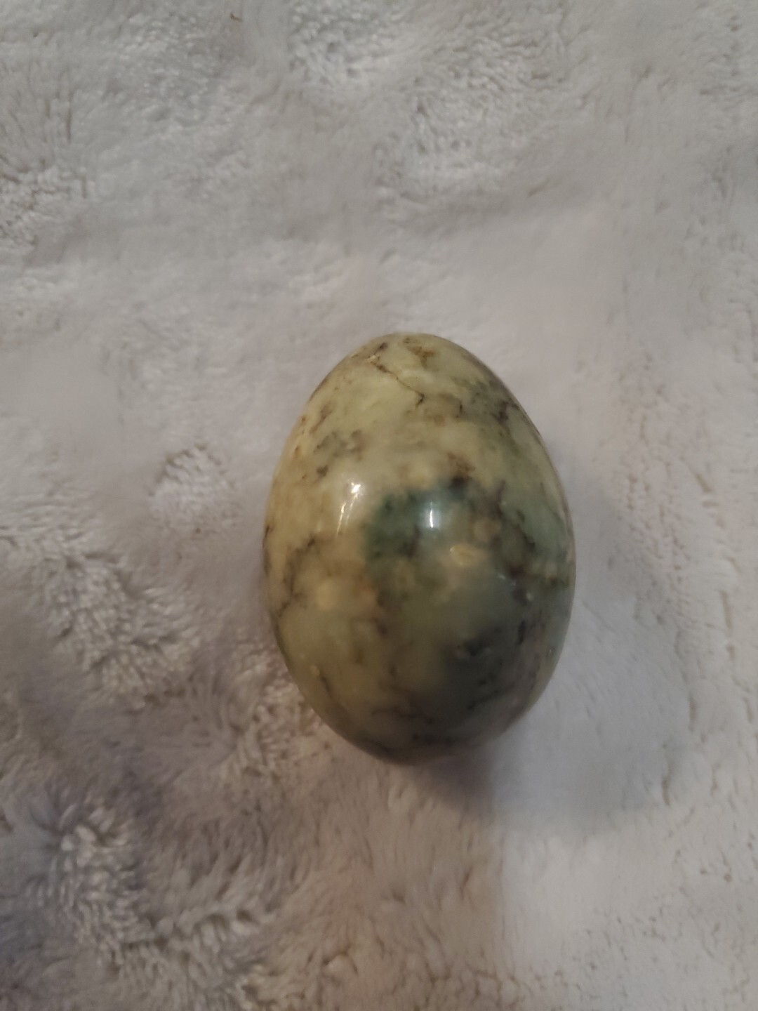 Alabaster Marble Stone Egg Decorative Vintage Multi Colors