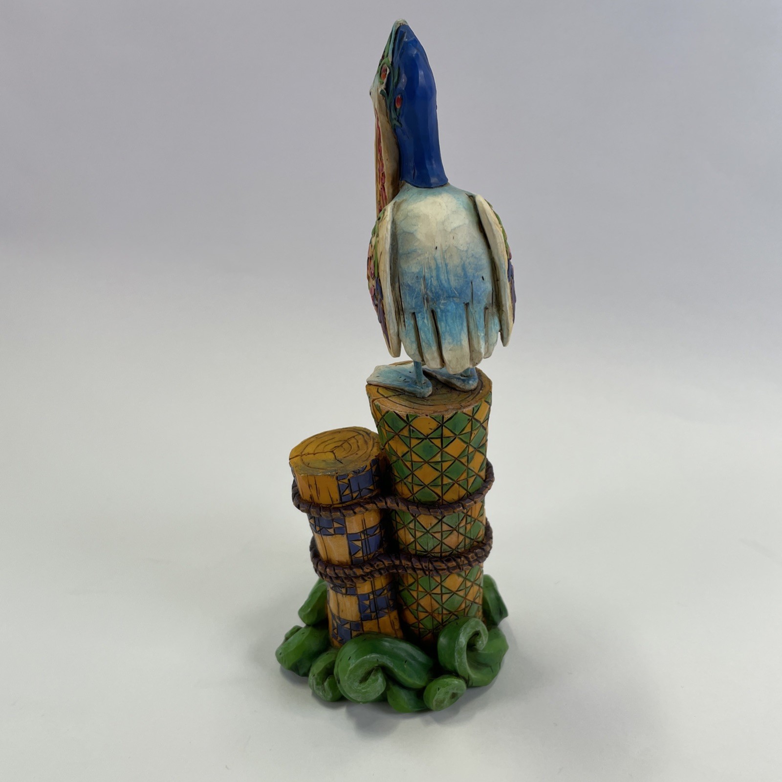 Jim Shore 2004 Seaside Sentinel Pelican on Post Figurine 118740 Shorelights 8.5″