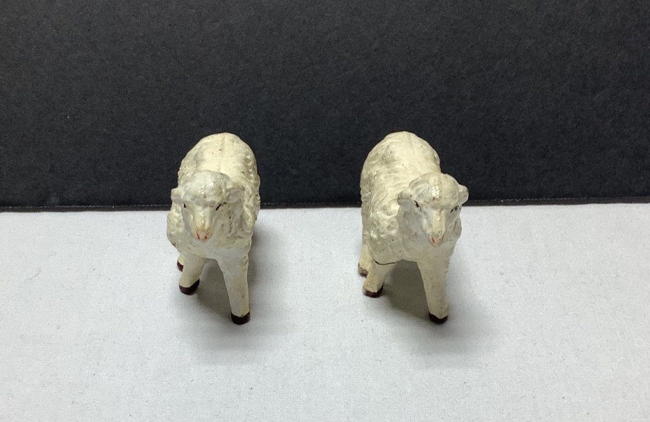 Vintage Collectible Nativity Sheep Figurines Made in Japan 2.5 inch