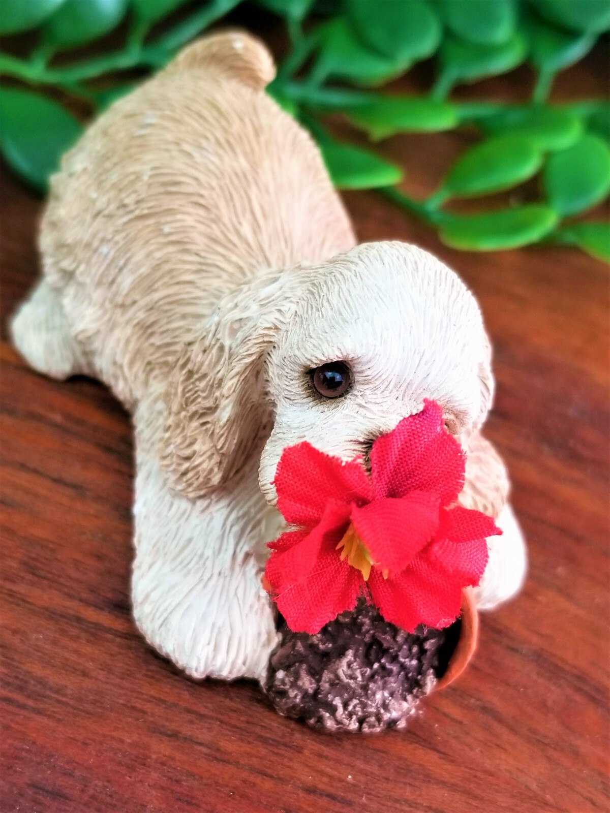 Sandicast PESKY PEPPERS BUFF COCKER SPANIEL Dog Hand Painted Casted Sandra Brue