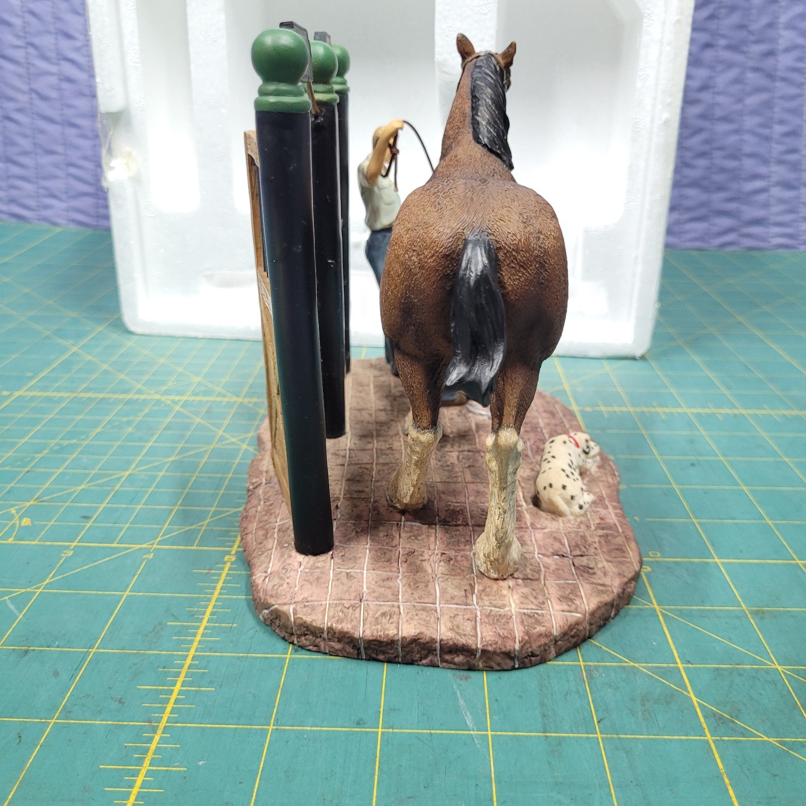 Budweiser Anheuser Busch The Clydesdale Collection Getting Shod Figure