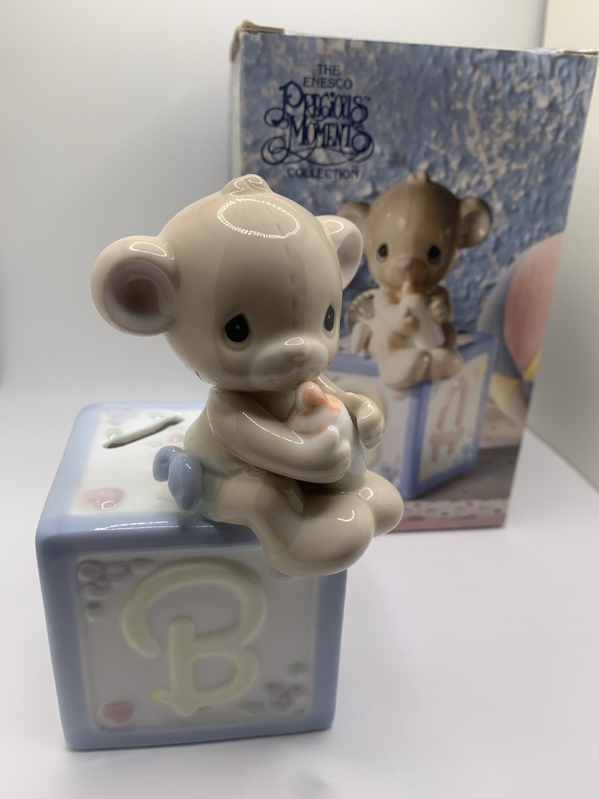 Precious Moments 1990 Underglaze Porcelain Bank 434515 NEW