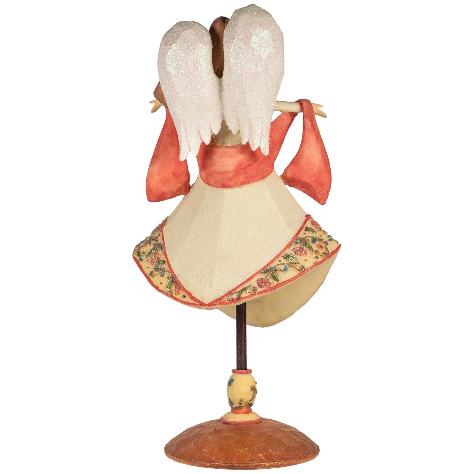 Foundations 11.25in Christmas Angel Figurine 4008211 Hark Herald Angels Sing