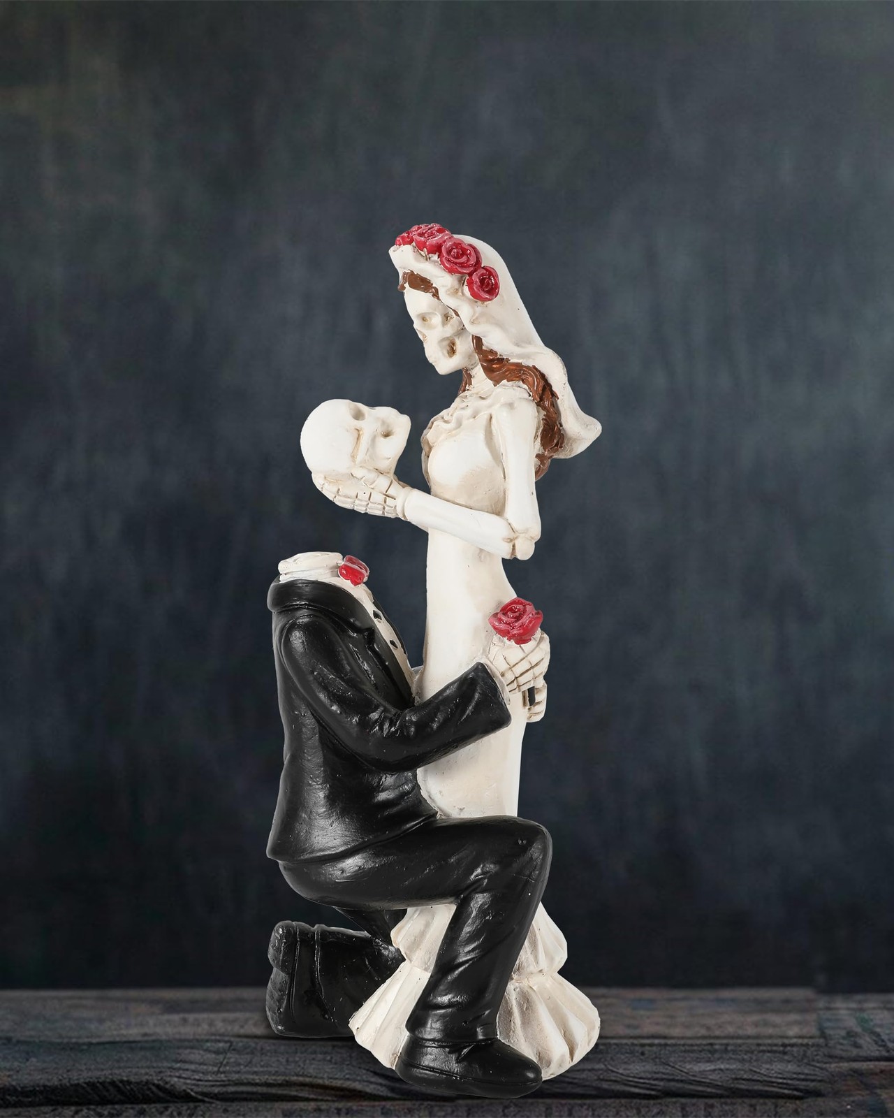 GoGnome Skeleton Bride and Groom 6.4” – Dia De Los Muertos Figurines Day of …