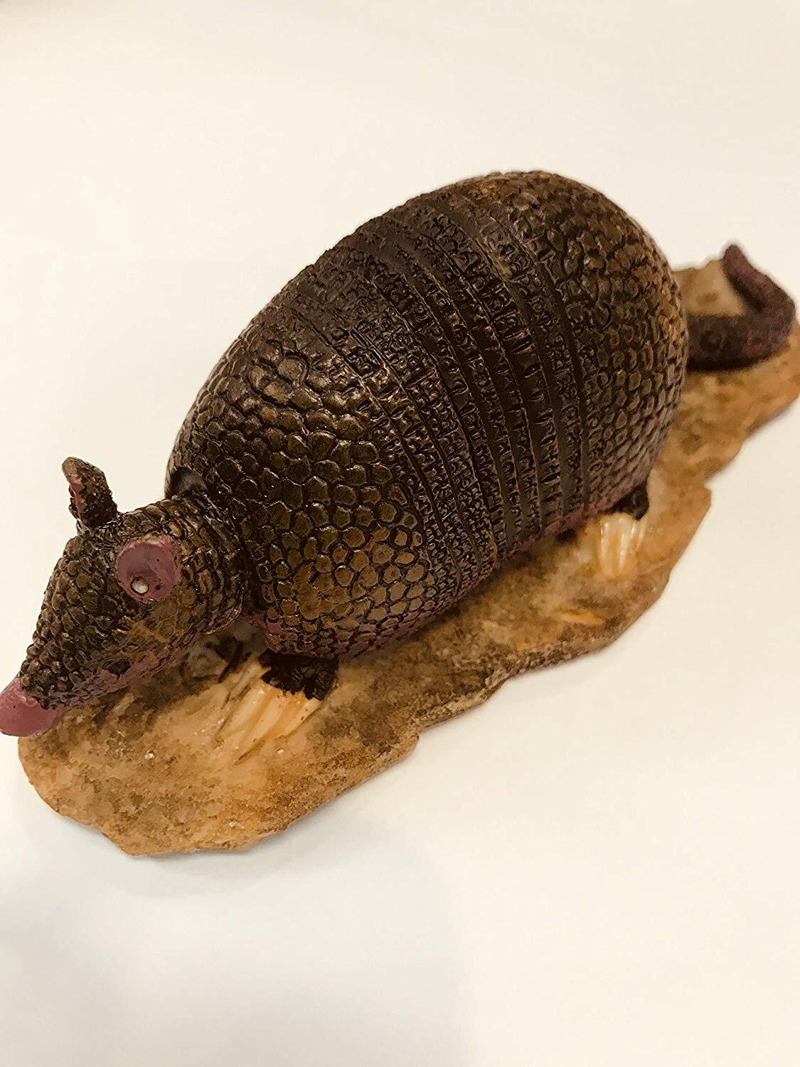 Armadillo Figurine Statue Hand Painted