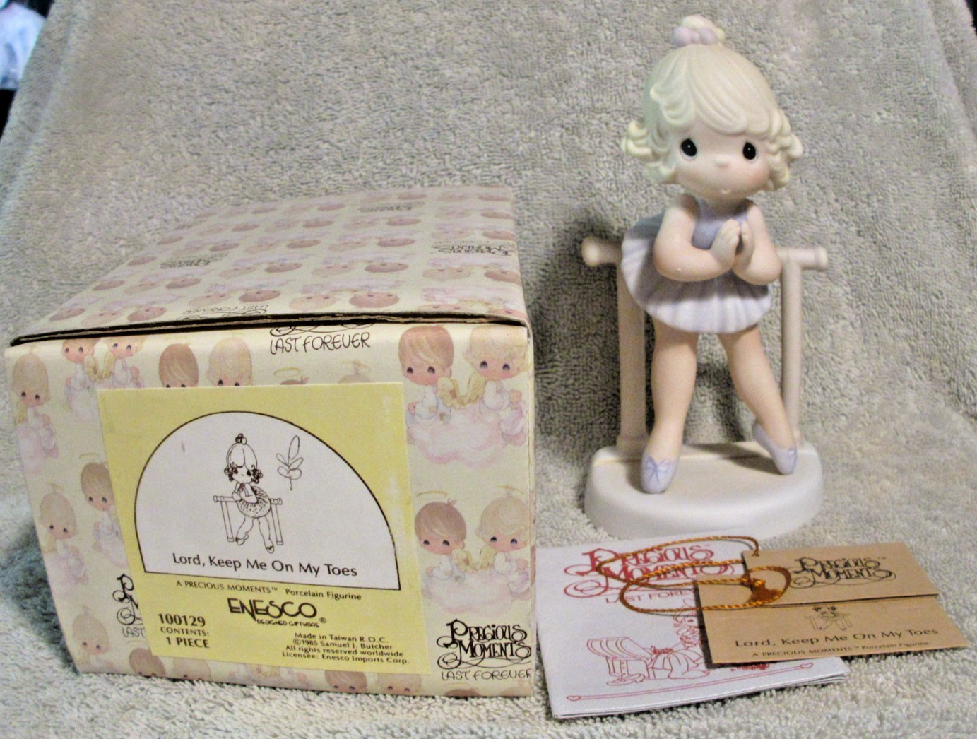 VTG 1985 Precious Moments “Lord Keep Me On My Toes” NIB Free Shipping