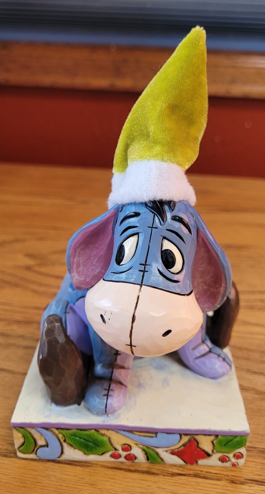 Jim Shore Disney “Santa’s Little Helper” Eeyore in Elf Hat, No Box, 4016567