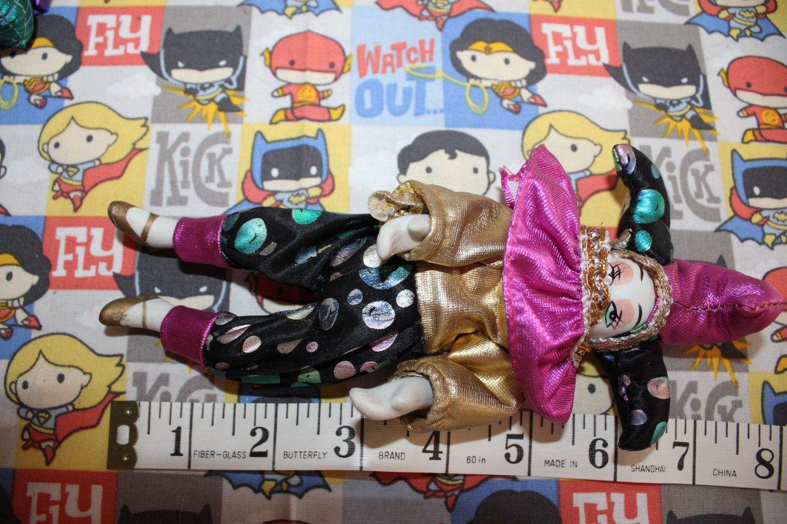 VTG Clown Shelf Sitters Set of 6 Super Cute 1 Medium 5 Small