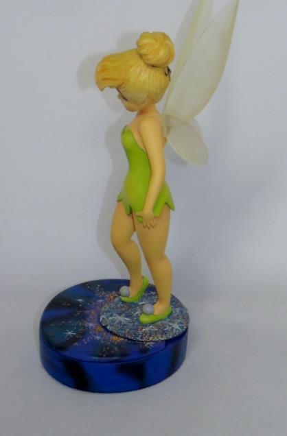 Disney TINKER BELL Markrita Figurine Hidden JEWELRY Pin Box – 10.5″ In. (RARE)