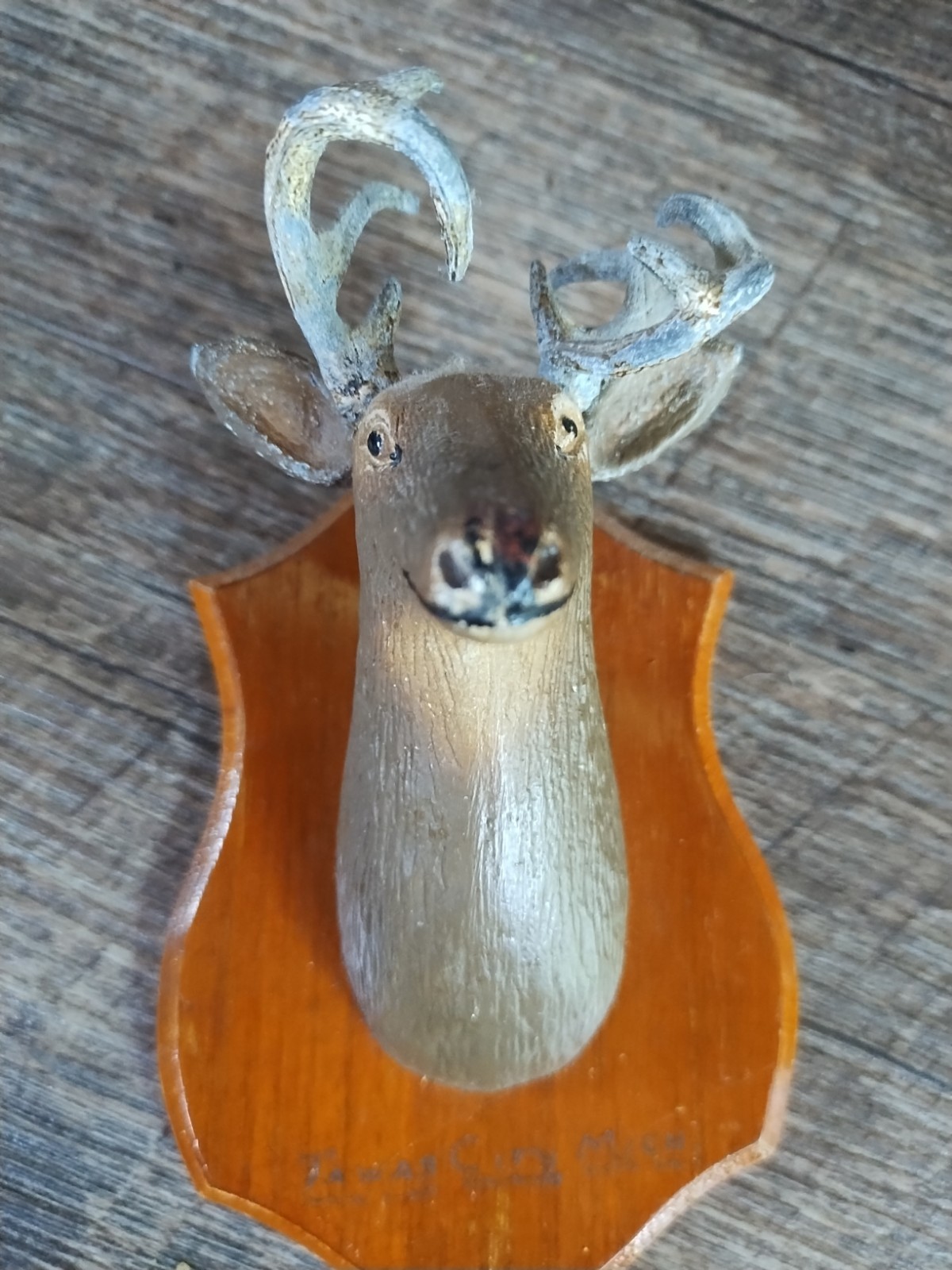 Mid Century Stag Deer Head Mount Plastic Faux Taxidermy Dadcore Cabincore