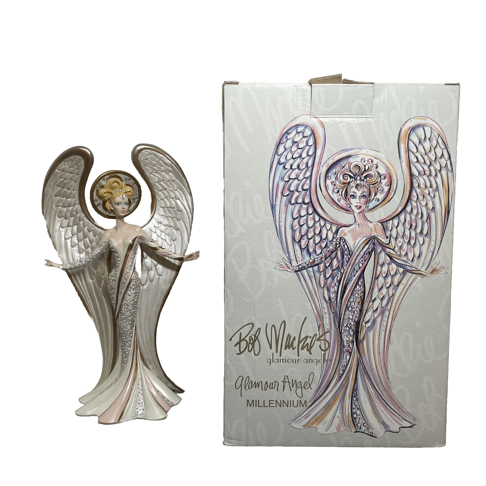 Bob Mackie Glamour Angels Millennium Aurora Limited Edition 3206/5000 With Box