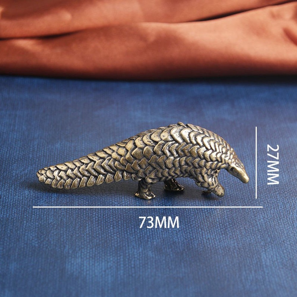 Animal Statue Sculpture Home Decor GiftsTabletop Figurine Brass Pangolin