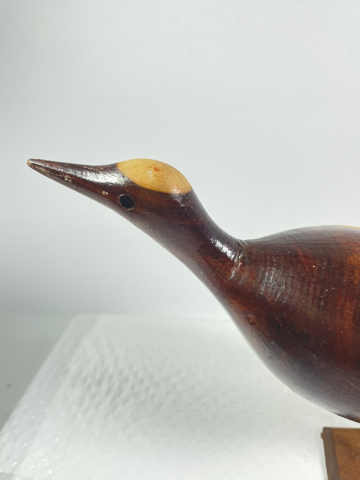 Wooden Bird Figurine 8 Inches LONG 4 IN TALL Collection, Gift, Minimalist
