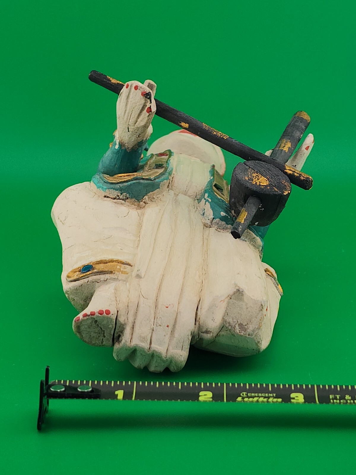 Hand Carved & Painted Asian Musician 9.4″ Made In Thailand 77-4623