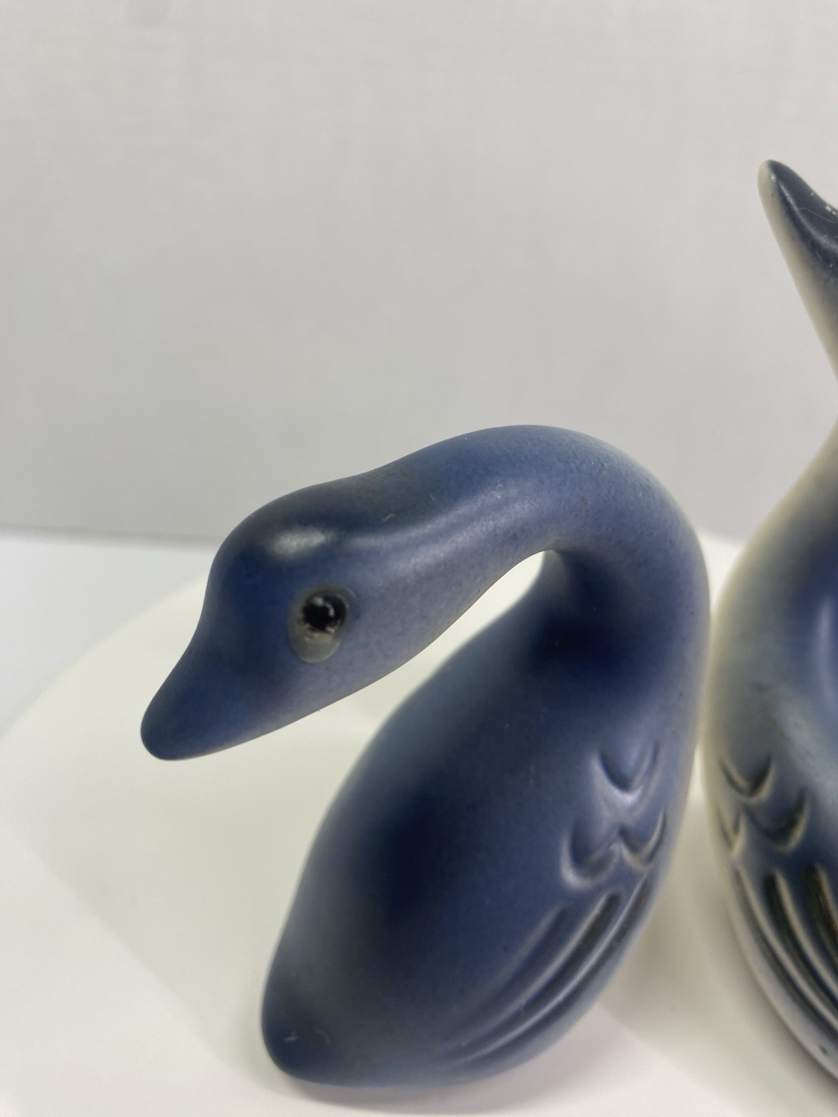 Vintage Geese Ceramic Matte Glaze Figurines Made In USA 4 Inch