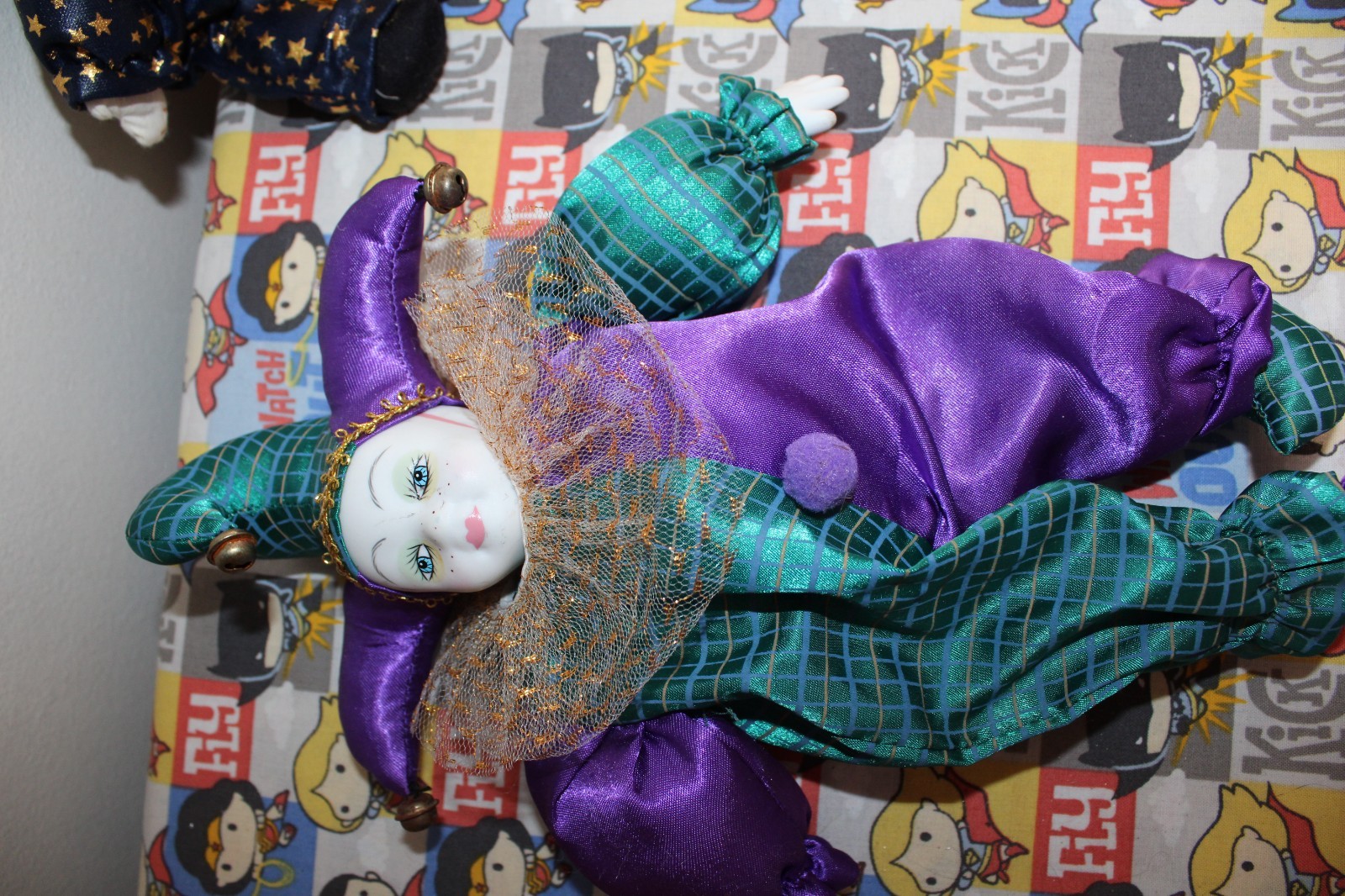 VTG Clown Shelf Sitters Set of 6 Super Cute 1 Medium 5 Small