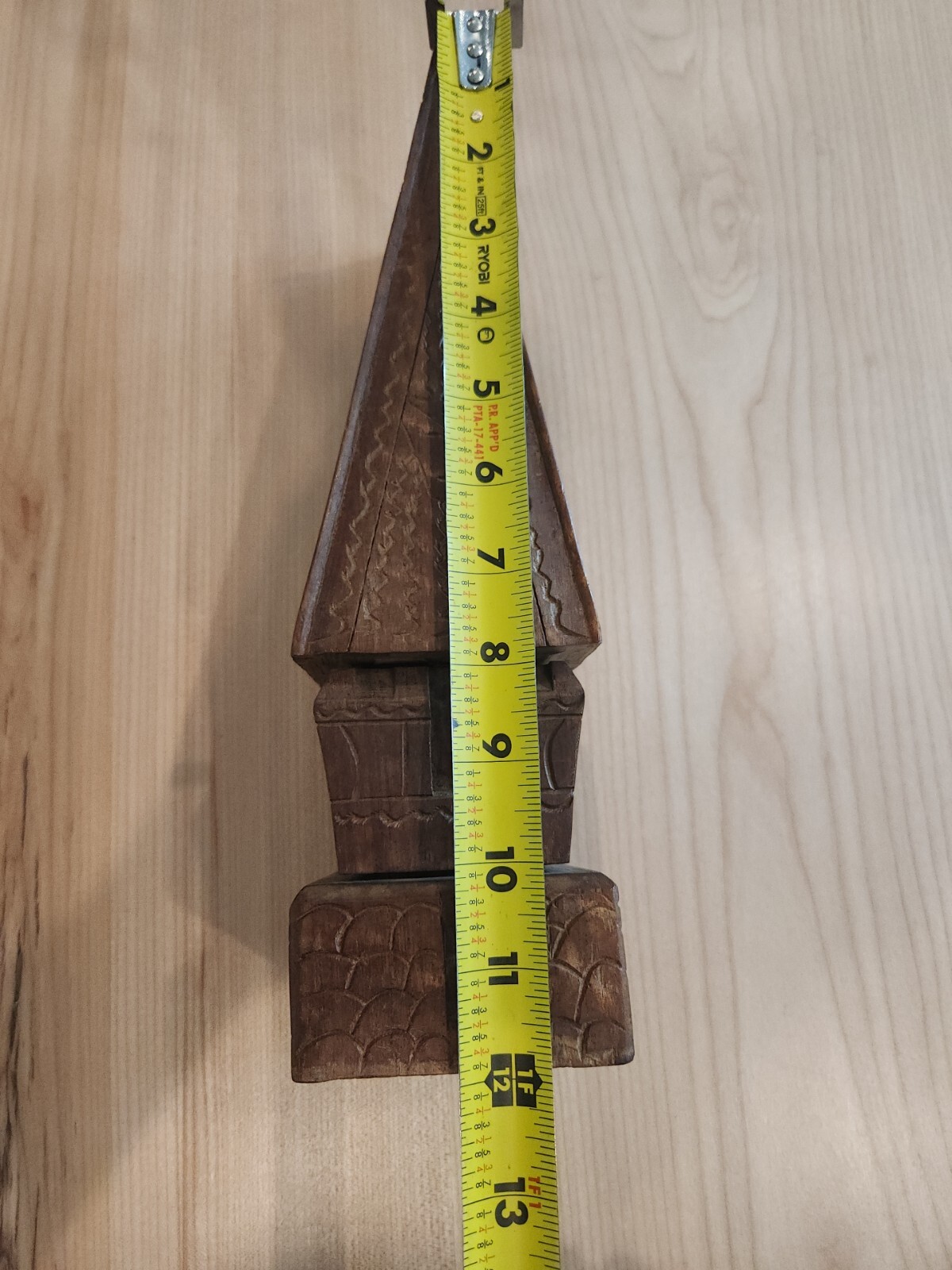 Vintage 12″ Wood Carving. Estate Find