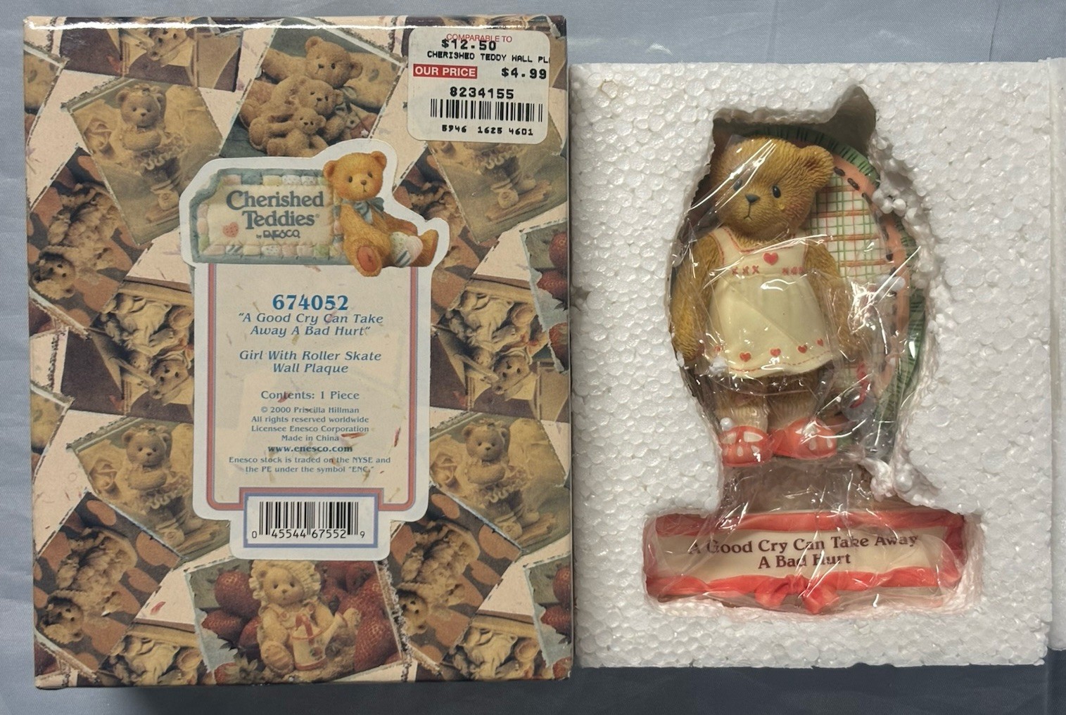 Cherished Teddies Wall Plaques New in Box – Lot Of 3 – #674052, #674060, #627372