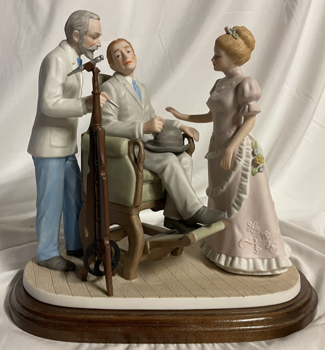 Ronadro Porcelain Dentist Figurine “Dentistry 1870” Limited Edition 19 of 950