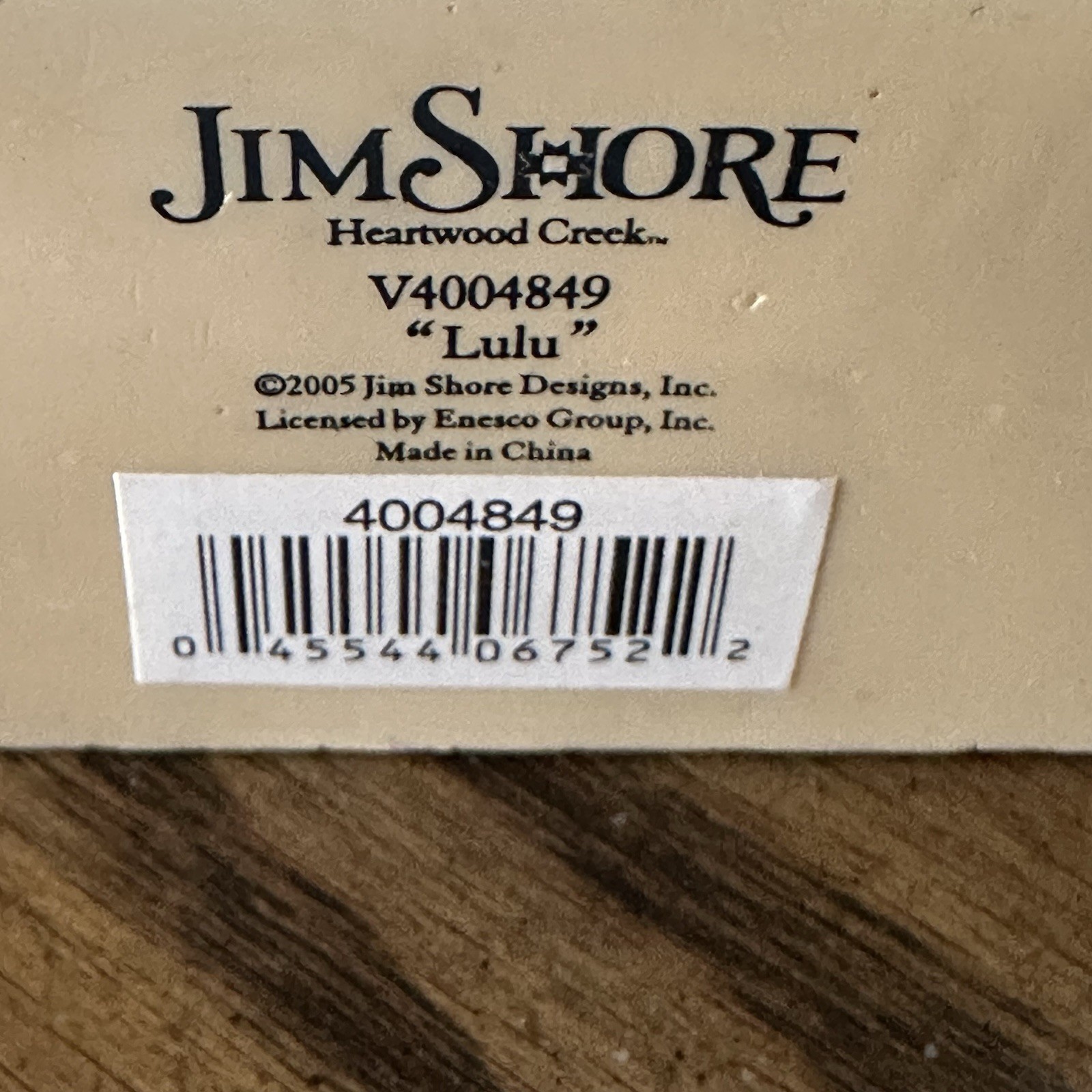 Jim Shore Heartwood Creek Lulu Poodle Dog Figurine 2005 Enesco V4004849
