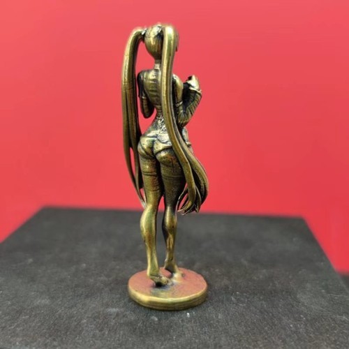 Bronze Finish Anime Style Female Mini Figurine – Sensual Art Collectible