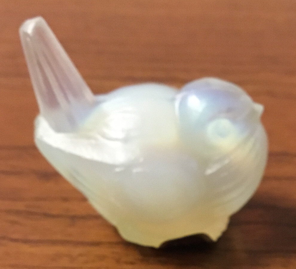 RARE SABINO FRANCE CRYSTAL SMALL HOPPING BIRD 2”T NO BOX MINT! WITH LABEL